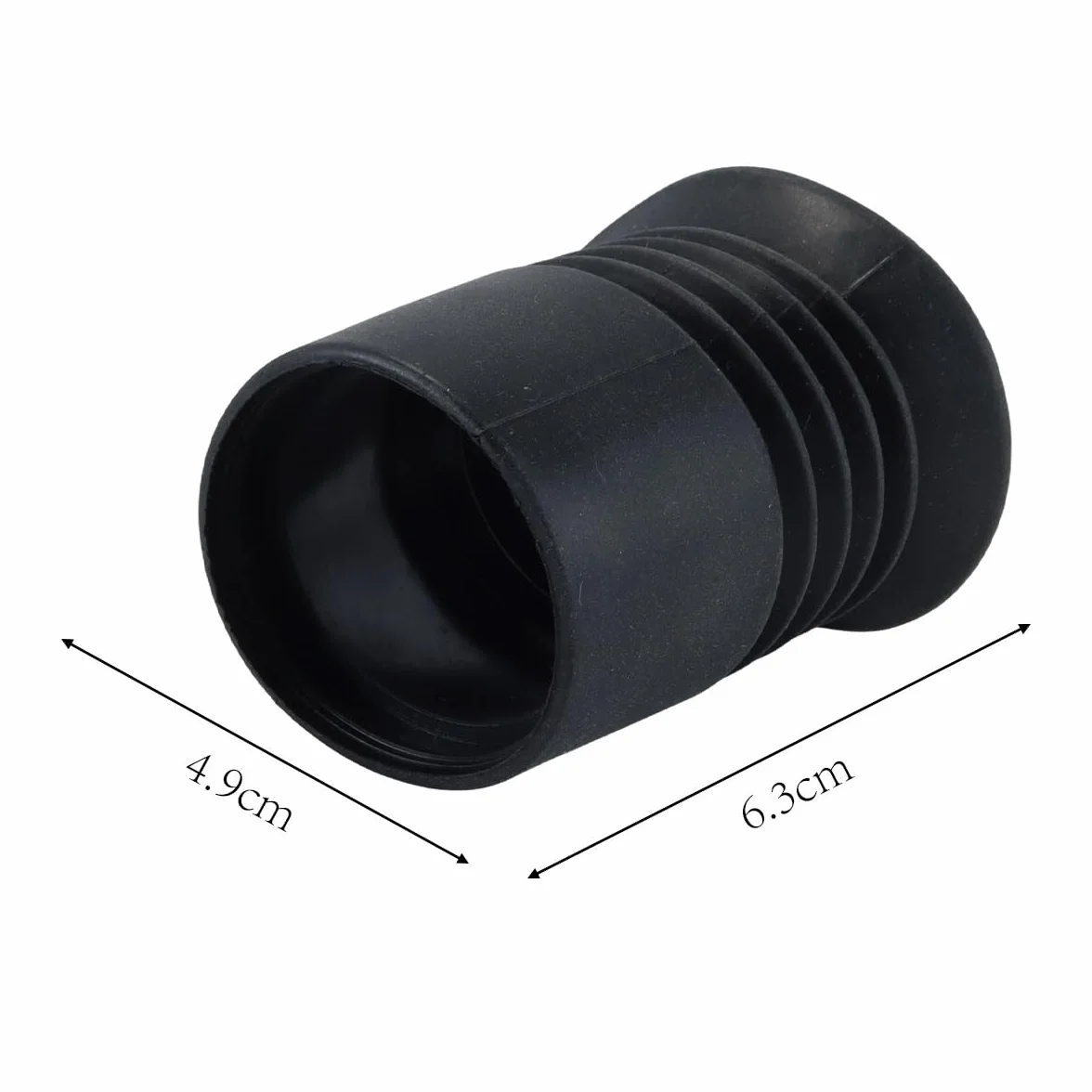 Protezione per oculare Ottico per telescopio da 40 mm, Copertura in Gomma Anti-rinculo, Copertura Flessibile per Estensione dell'obiettivo, Visiera Nera per telescopio