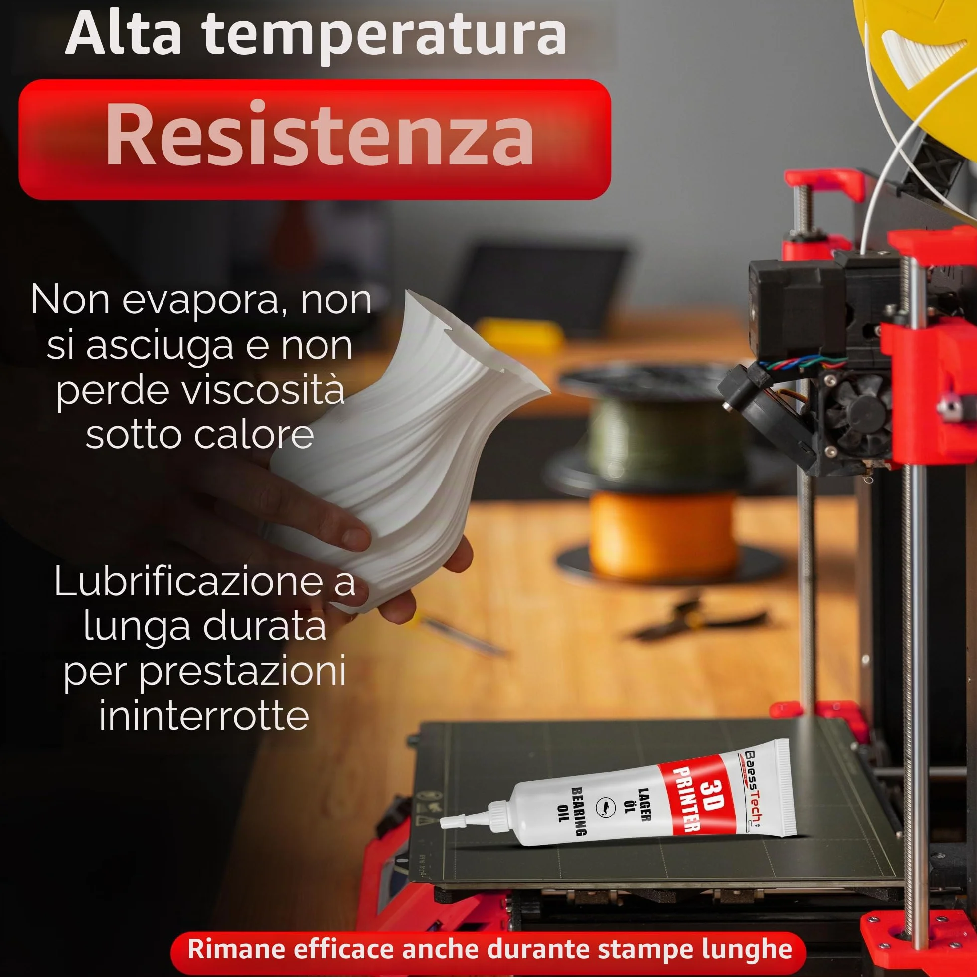 Set di accessori per lubrificanti per stampanti 3D e olio per la manutenzione professionale - Olio per mandrino per ottimizzare la stampa e ridurre il rumore - Lubrificante per stampa 3D, 30