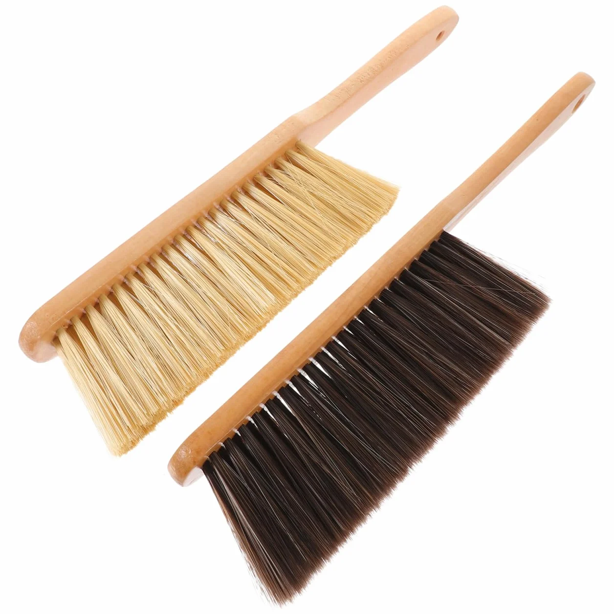 Alipis Set 2 Spazzole Pulizia Casa E Letto Con Manico in Legno Spazzola a Mano Multiuso Per Rimuovere Polvere Da Divani Finestre E Fessure Setole Morbide Dimensioni 14X2.7X1.4 Pollici