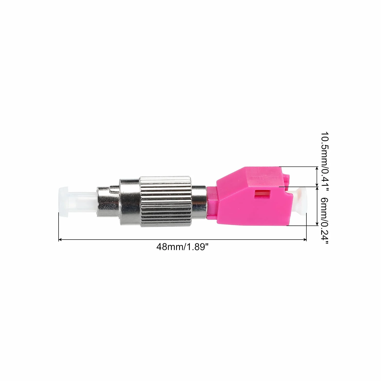 QUARKZMAN Adattatore Ottico in Fibre Fc/Upc Maschio-Lc/Upc Femmina Om4, Adattatore Simplex Multimodale, Fc/Upc-Lc/Upc Om4, per Connettore di Rete Internet, 1 Pezzo