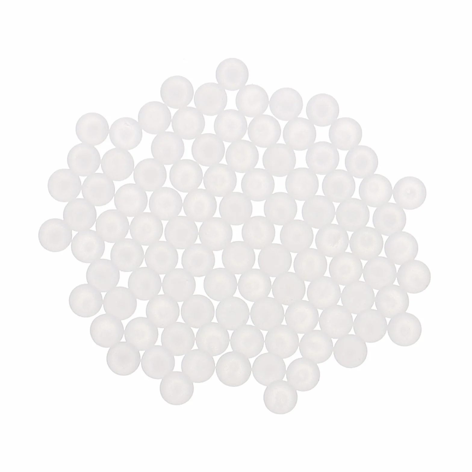 QUARKZMAN 100pcs Sfere Di Cuscinetto In Plastica PP 3/32" (2.381mm) Bianco