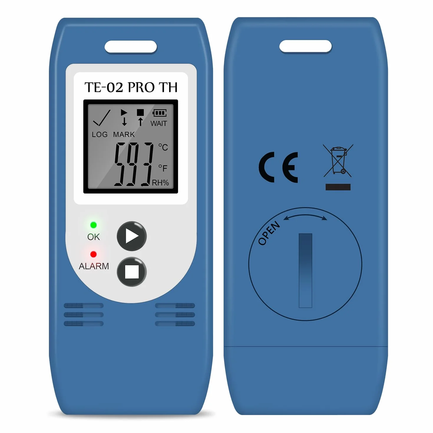 ThermElc TE-02 Pro TH USB Registratore Dati Temperatura e Umidità Monitor Prestazioni Termiche Alta Precisione
