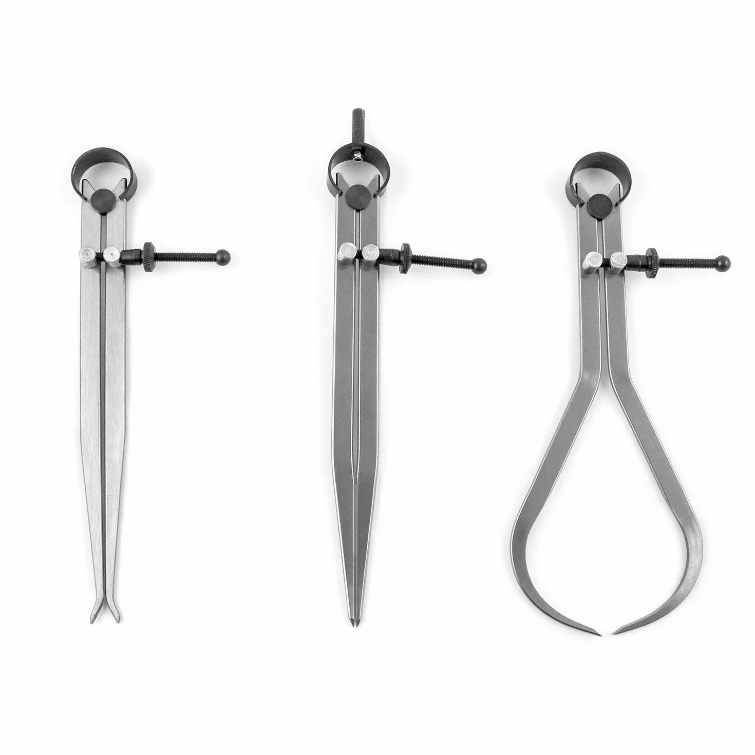 QWORK Set di Compassi per Disegno Tecnico 228mm 3 pezzi