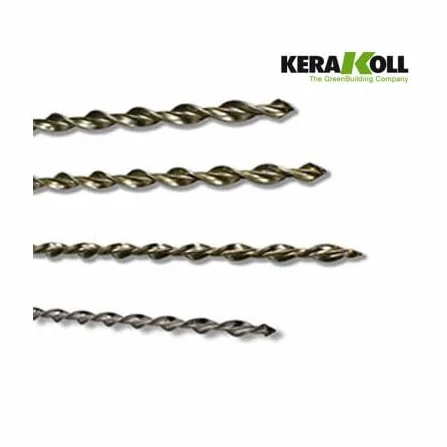 Kerakoll Steel DryFix 10-10x800 mm Barra elicoidale acciaio Inox AISI 316