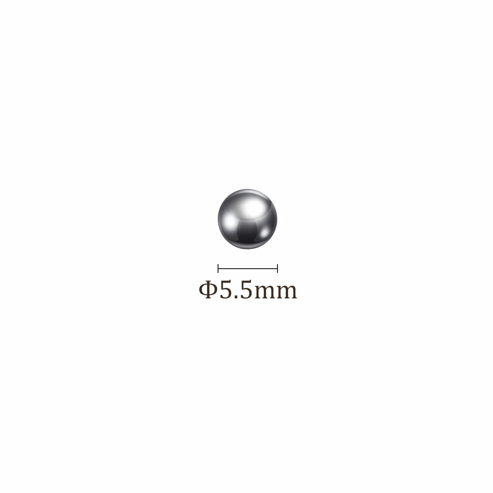 Precisione Sfere Acciaio al Carbonio 5.5mm per Cuscinetti Valvole Solido