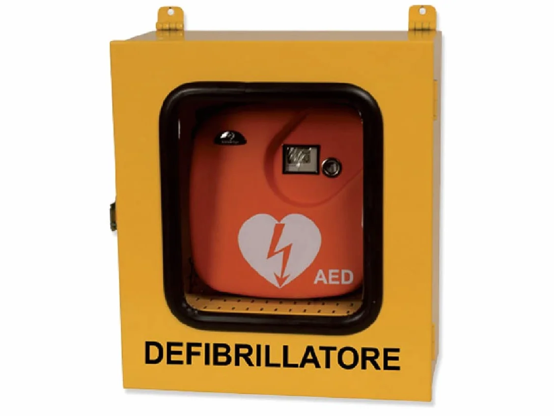 Gima 35335 Armadietto per Defibrillatori, Uso Esterno con Allarme