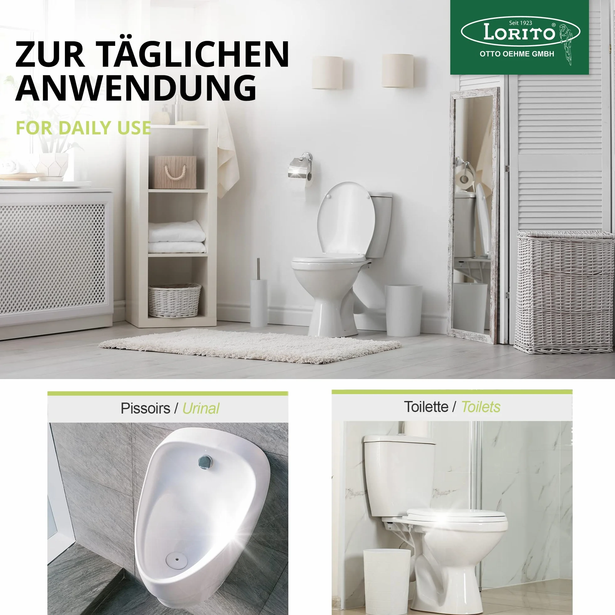 Lorito Pietre per orinatoio Ocean 345 deodorante per WC e lavabo