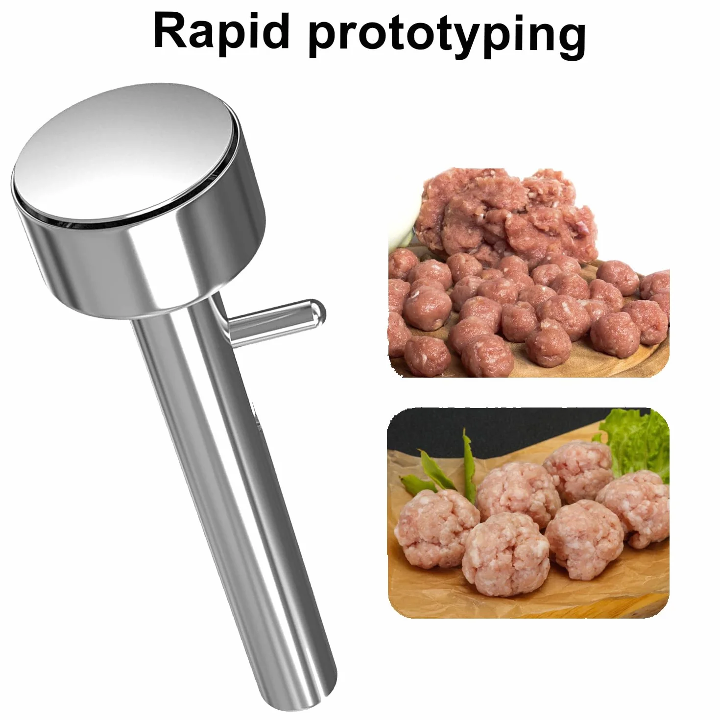 Paletta per Falafel Falafel Maker: YIDM Porzionatore di Falafel, Riutilizzabile Paletta per Falafel, Spessa falafel Maker Scoop, Acciaio Inox Paletta per Falafel per Fare Falafel/Polpette