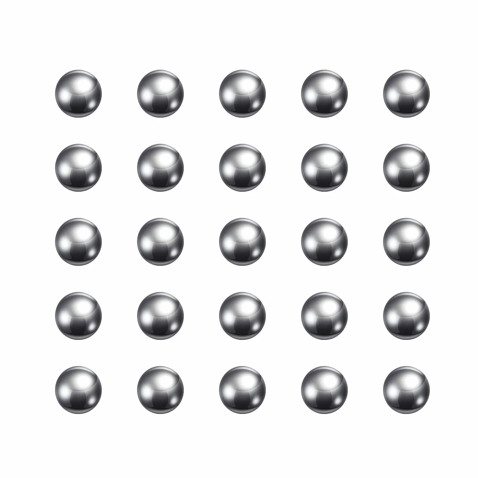 QUARKZMAN 60pz Precisione Sfere 3/16" Diametro 440C Metallico di Precisione Cuscinetto a Sfera Inossidabile Acciaio G25 Sfere Acciaio per Cuscinetti