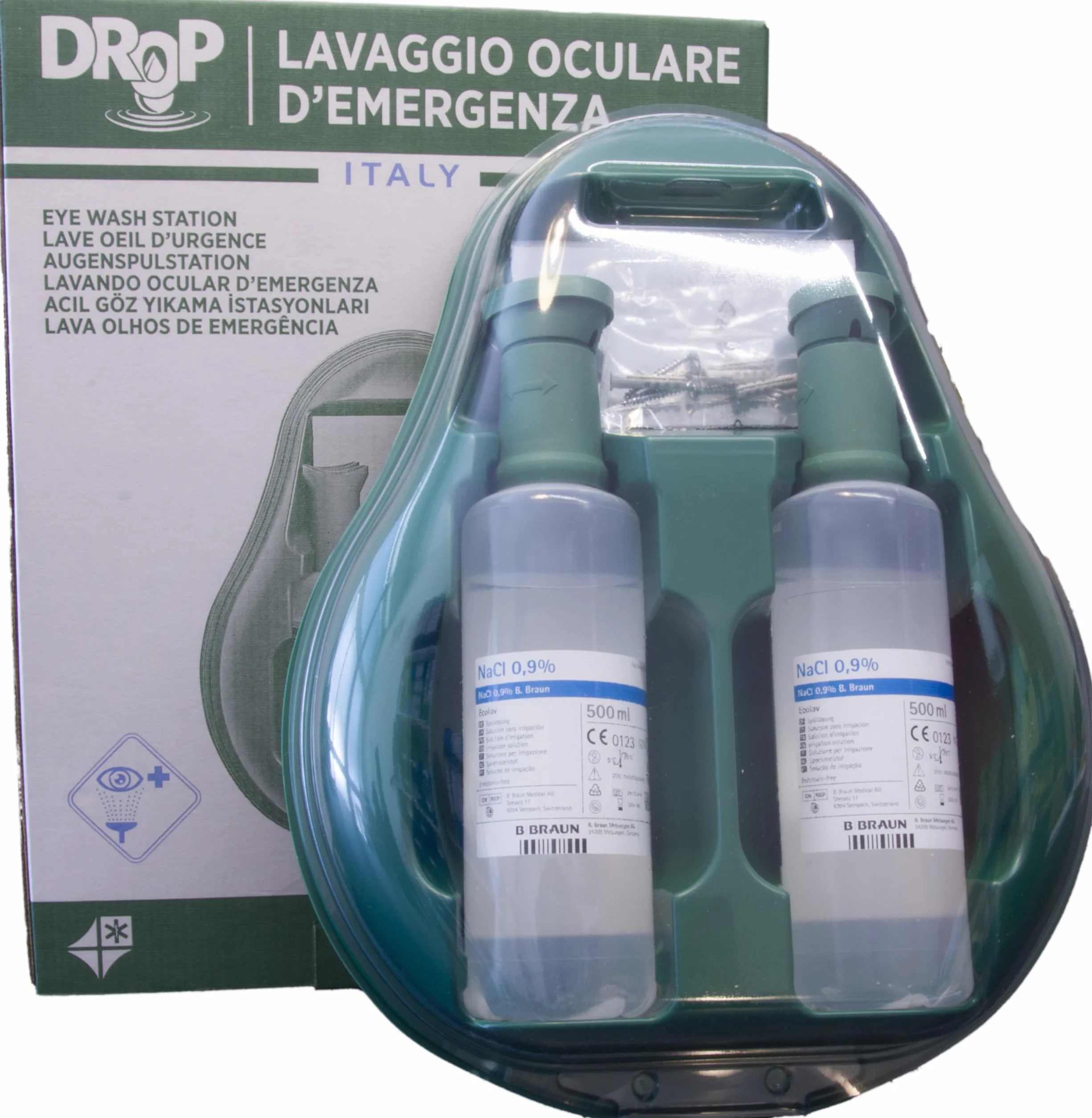 Zestaw do awaryjnego przemywania oczu Solankowy roztwór soli fizjologicznej 500ml x2
