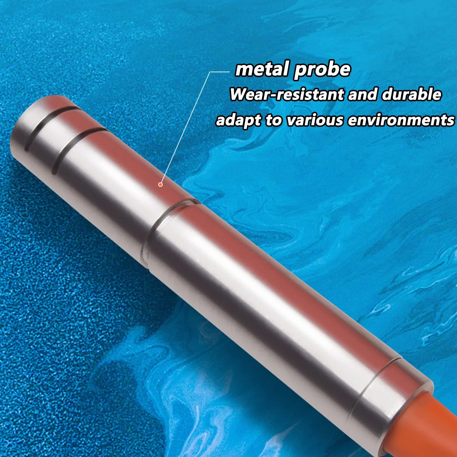 Misuratore di Livello dell'Acqua 32ft/10m, Sonda Fissa e Nastro in Acciaio per Pozzo