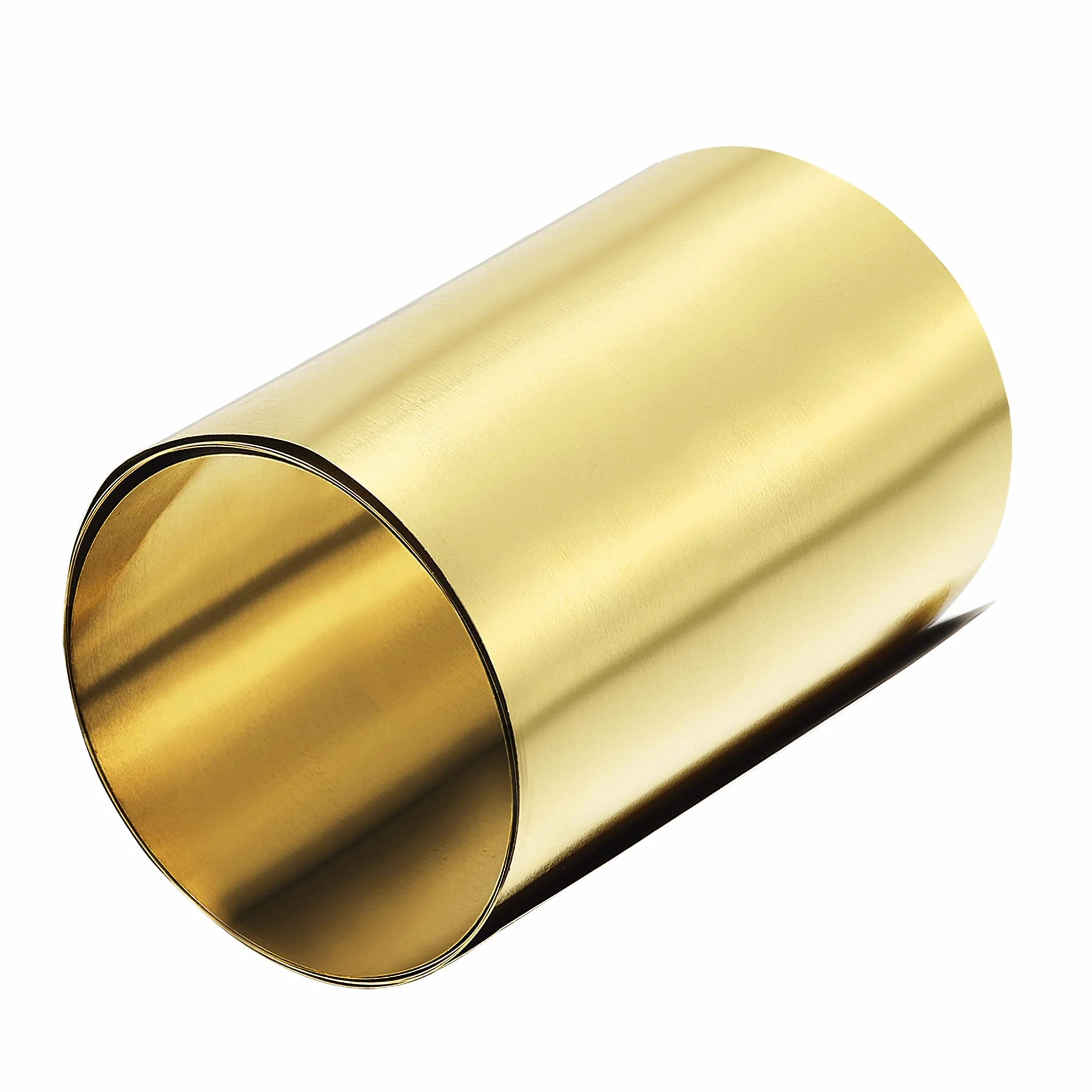 PATIKIL 1000mm x 100mm x 0,2mm Ottone Lastra Rotolo, 1pz Metallo Lamina Lastra per Fai da Te Progetti, Brass Tone