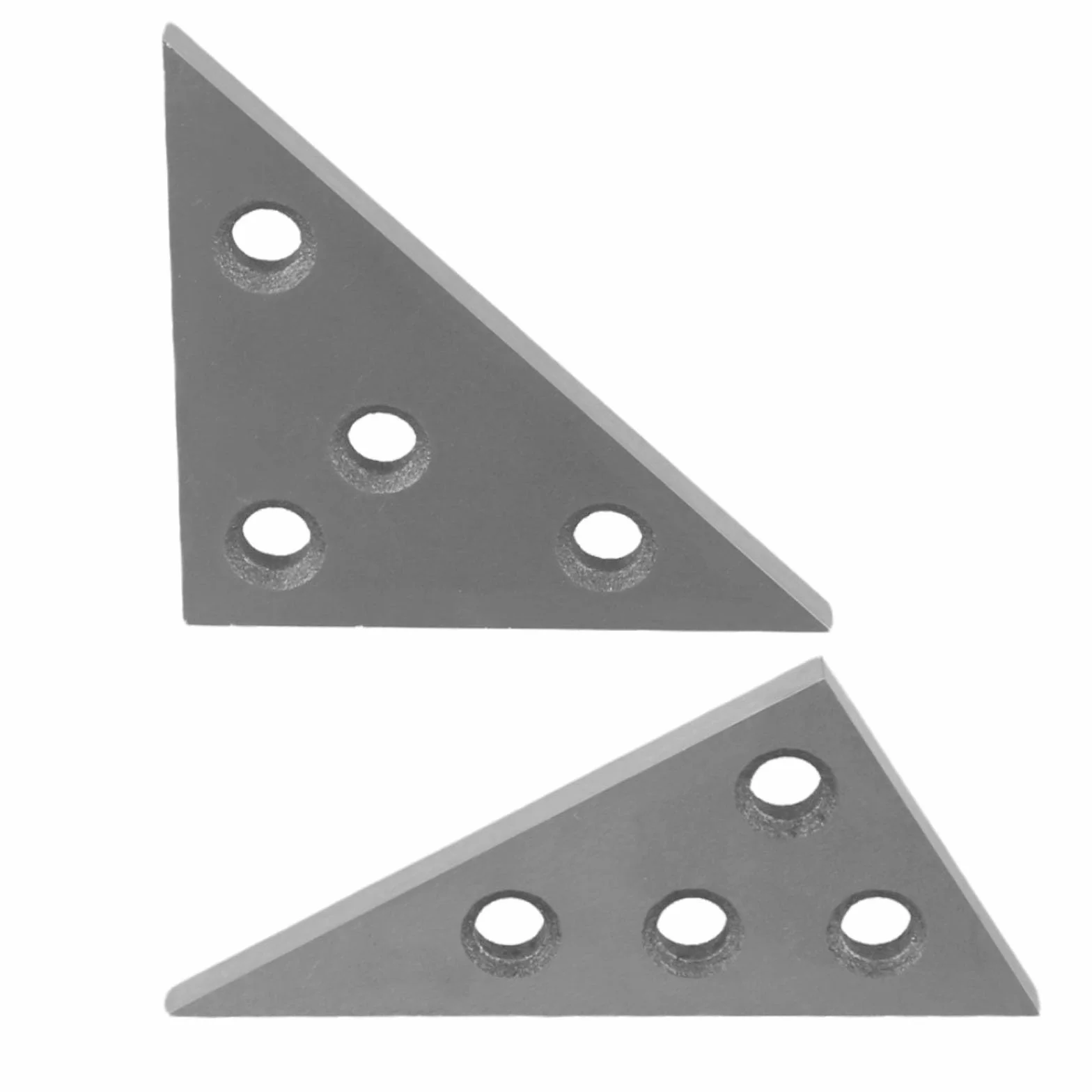 Set di 2 blocchi angolari con 30-60-90 e 45-45-90 gradi per utensili di precisione in metallo piastre angolari per ingegneria e uso in officina
