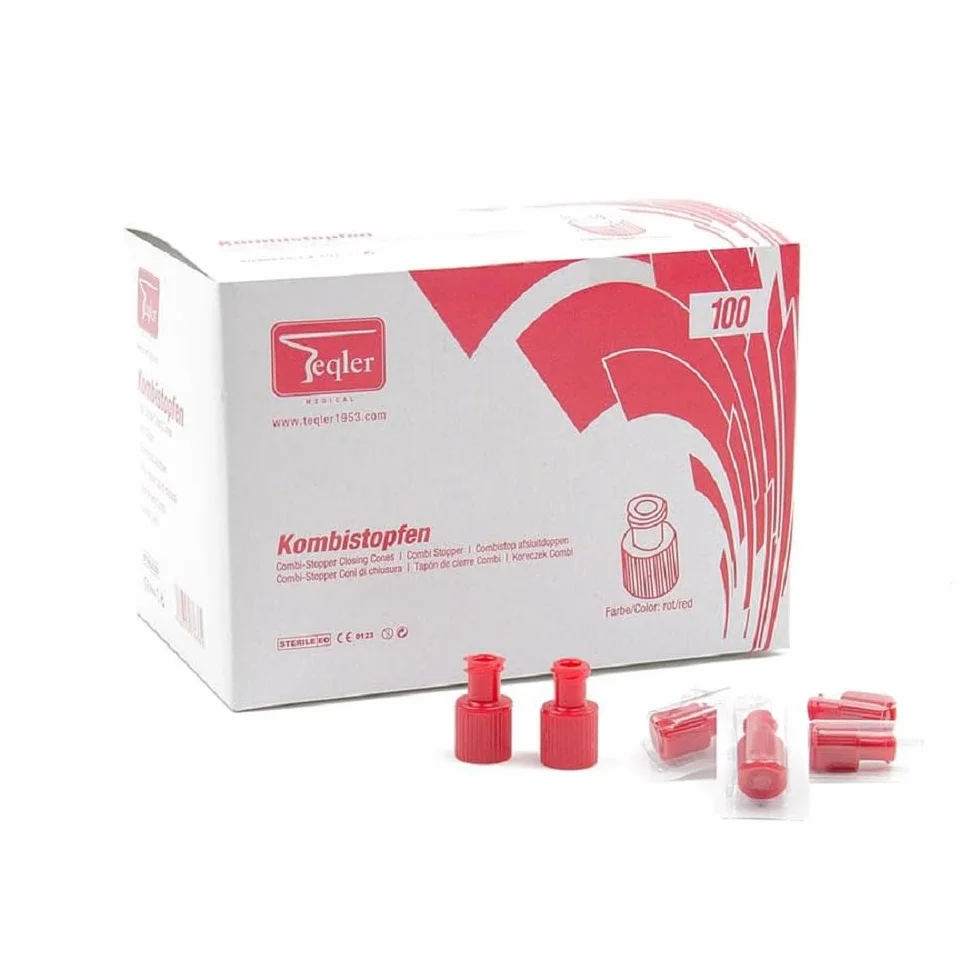 Teqler Luer-Lock Set 100 pezzi Rosso