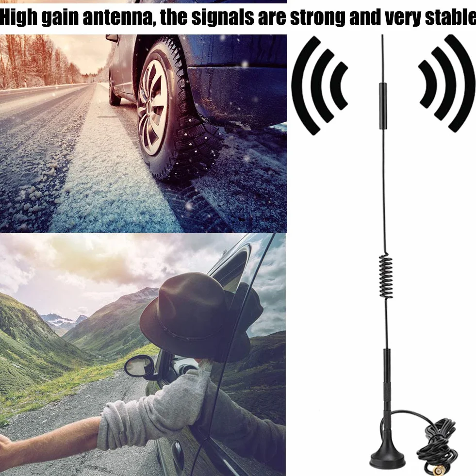 Antenna SMA 18dBi LTE GSM 4G 3G 2G ad alto guadagno base magnetica 36cm metallo