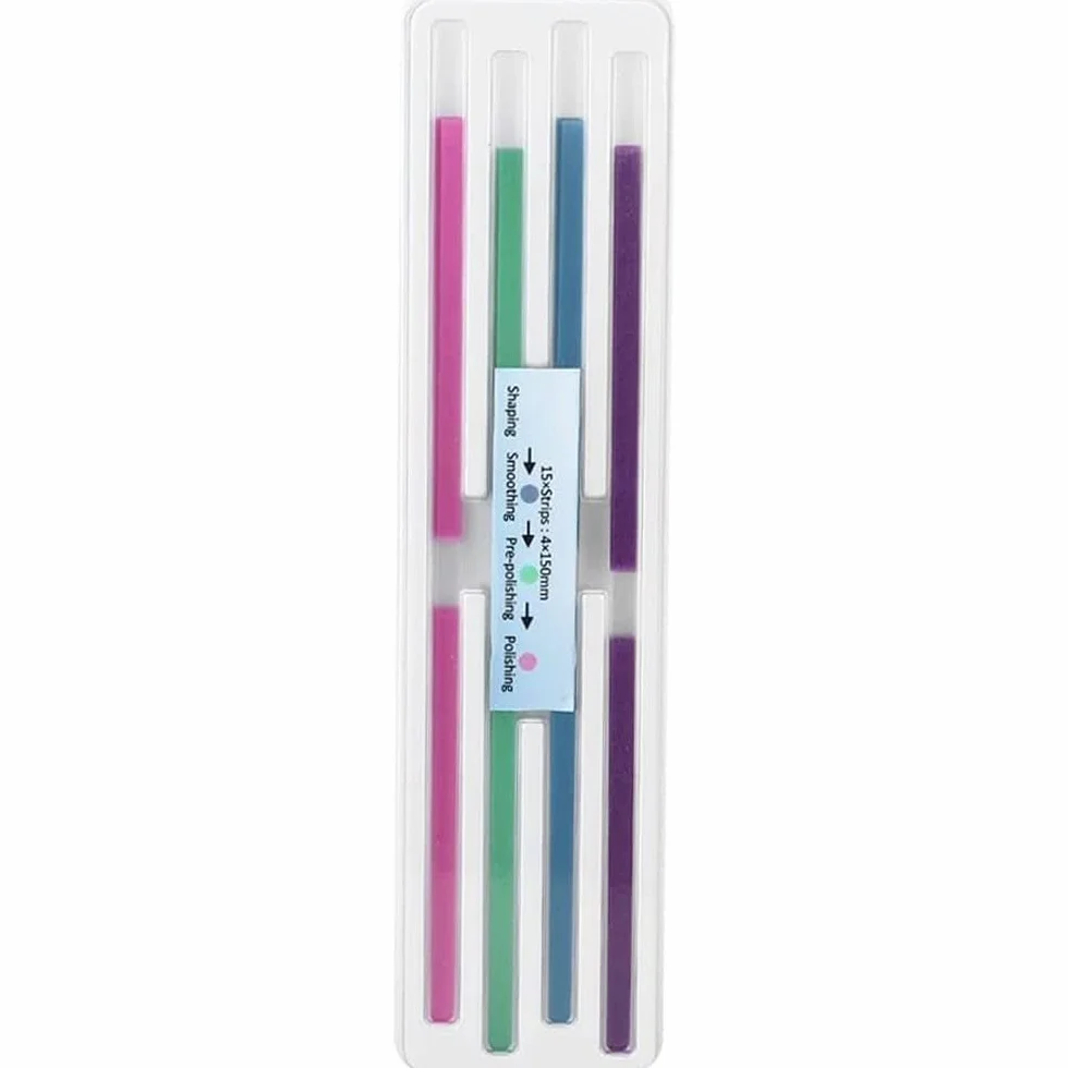 Carta vetrata dentale 4 mm lucidatura interdentale NatureAqua Resina 60 pz