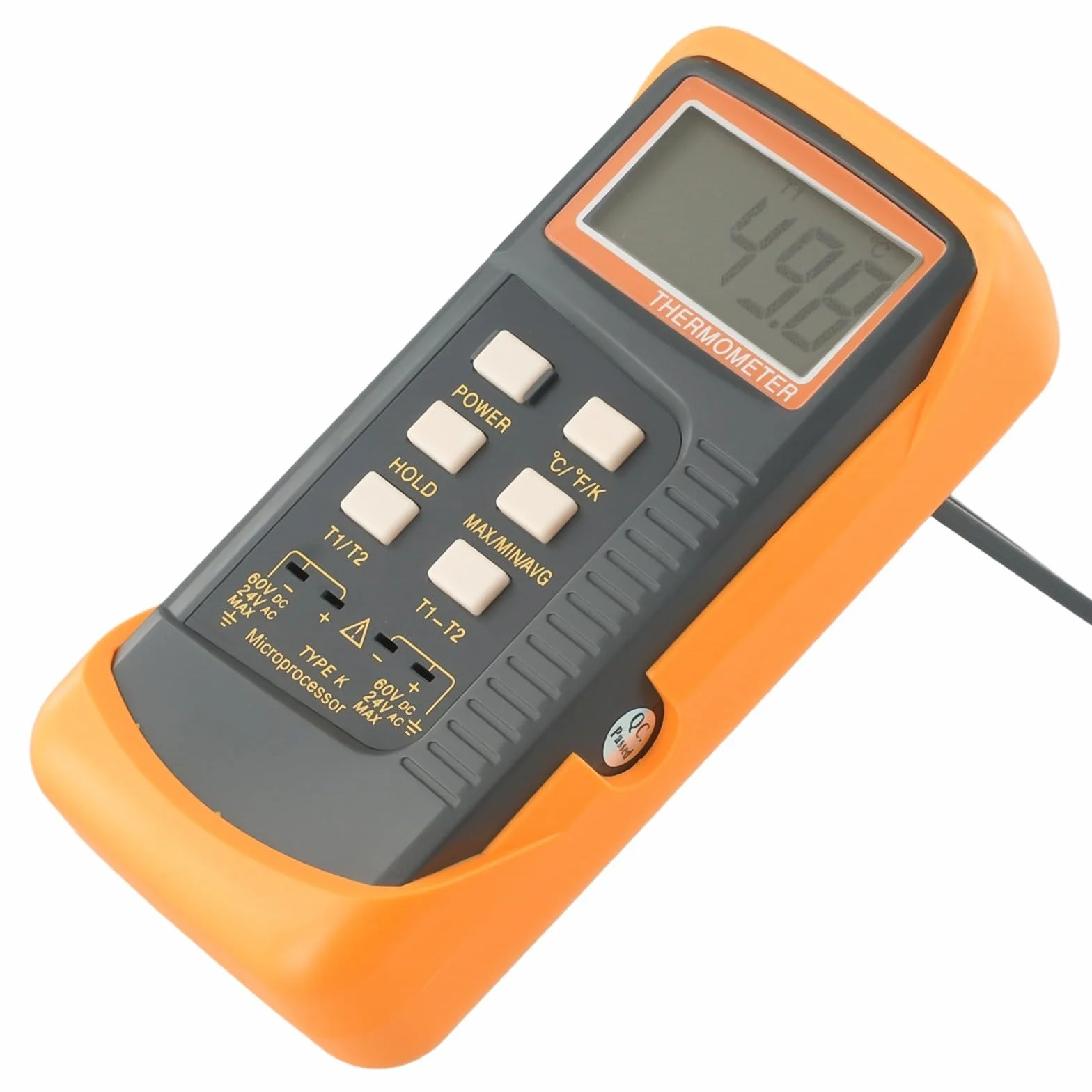 Termometro digitale a doppio canale K 6802 II per HVAC, kit di test per legionella con 4 sonde