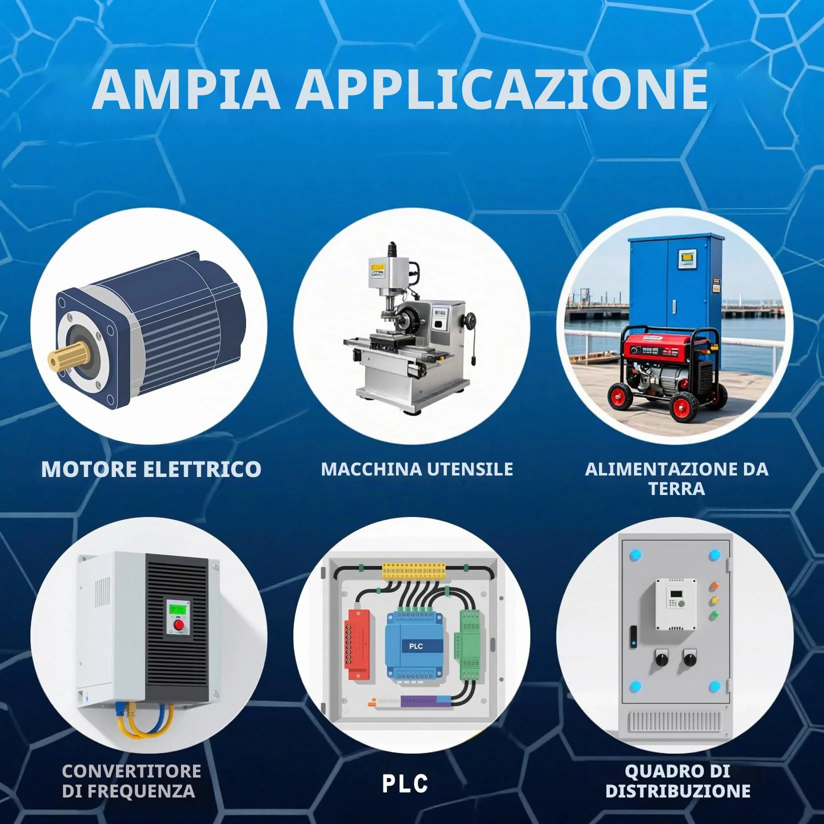 Heschen Commutatore selettore a camma rotante universale SZW26-20/D202.2 660V 20A ON-OFF-ON 3 posizioni 2 fasi 8 Morsetti CE