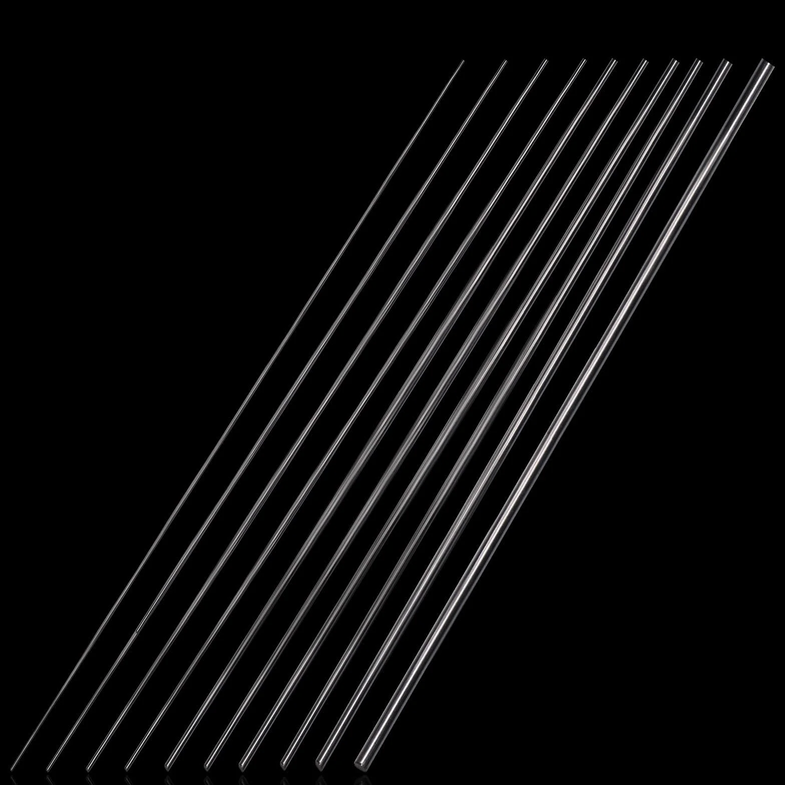 Barra di acciaio inox 30cm 5 diametri 1mm 1.5mm 2mm 2.5mm 3mm 56 pezzi per artigianato DIY