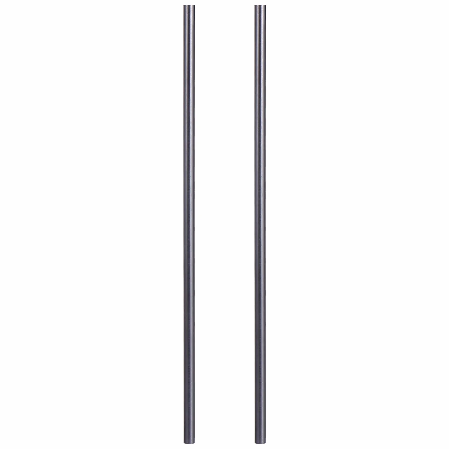 2PCS Grafite Crogiolo Mescolare, Grafite Asta di fusione fusione raffinazione oro argento rame per la fusione di gioielli laboratorio esperimento grigio (Φ8-300 mm)