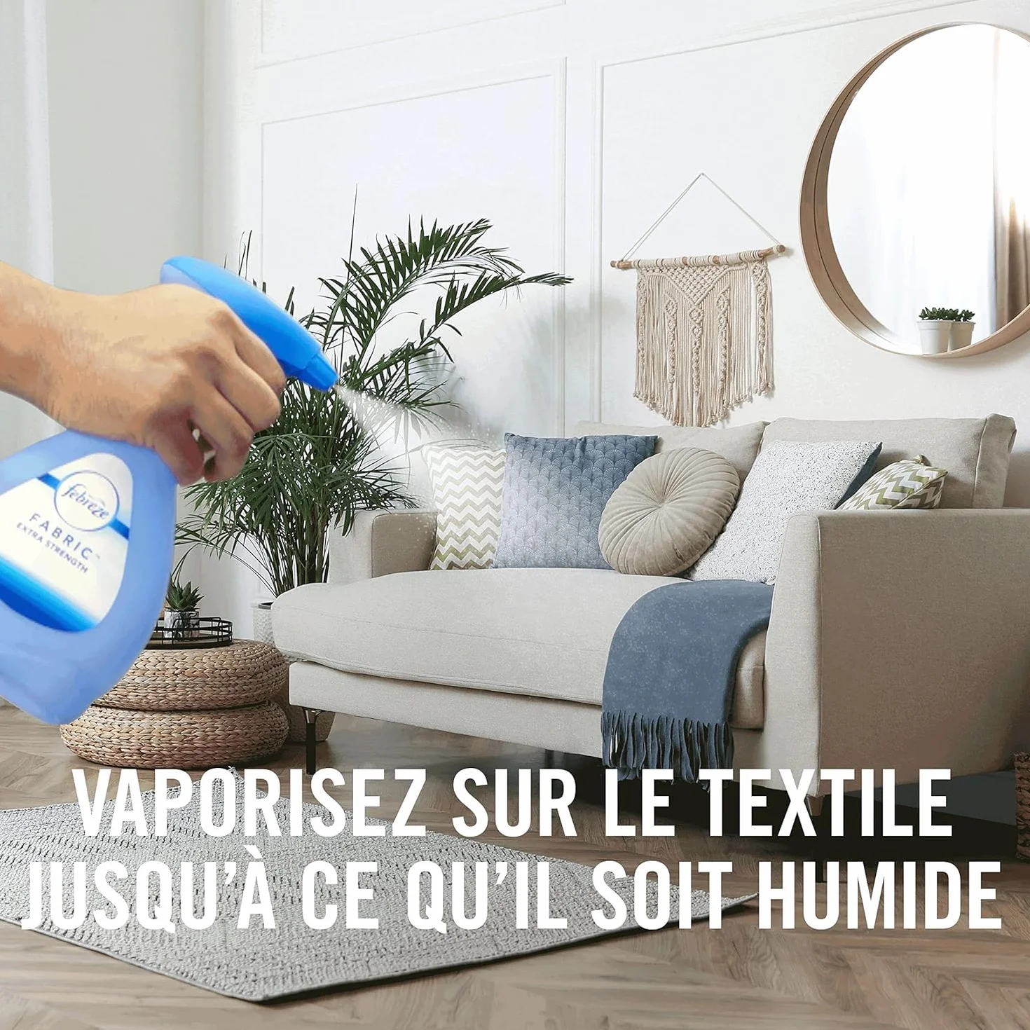 Febreze Spray deodorante tessile 2 in 1 500 ml x 8 biancheria fresca
