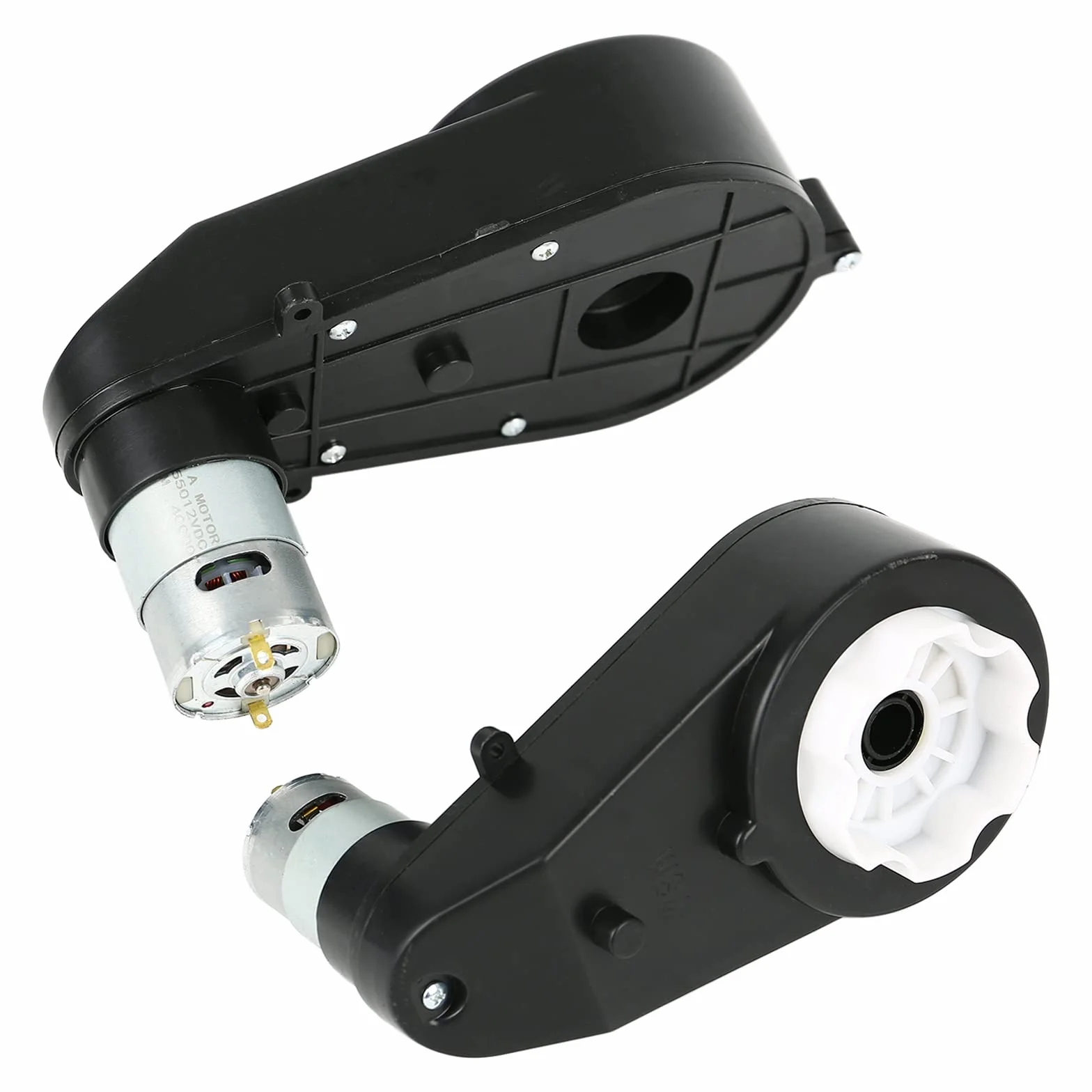Kyaoayo (12V 40000RPM RS550 × 2) Motore Elettrico, Motore Elettrico per Auto Giocattolo per Bambini, Motore Elettrico con Cambio, per Bambini con Ruote Elettriche.