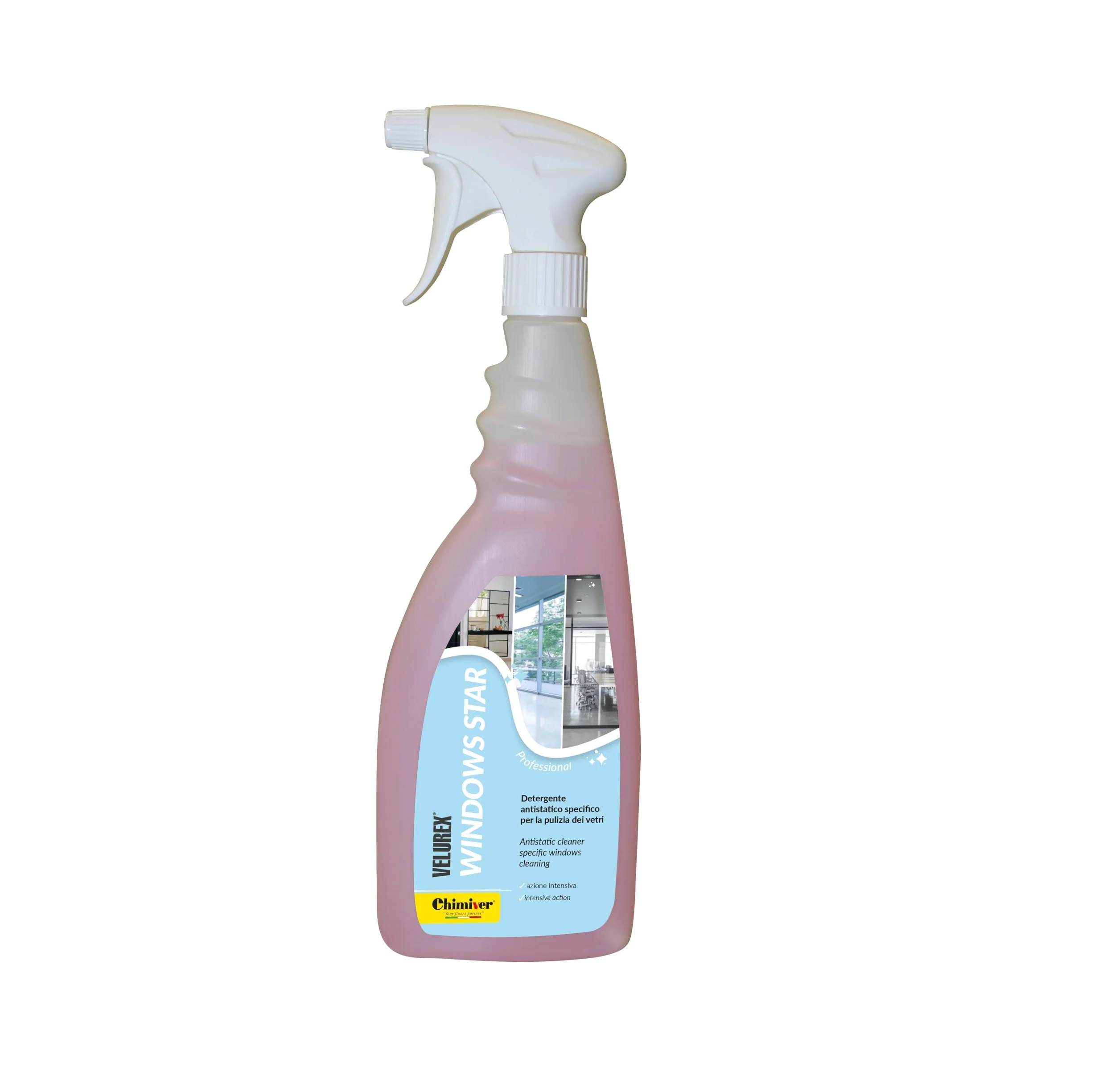 Chimiver Kit Clean Padel Set detergenza campi da Padel Windows Star detergente antistatico vetri 7L + 2x750ml