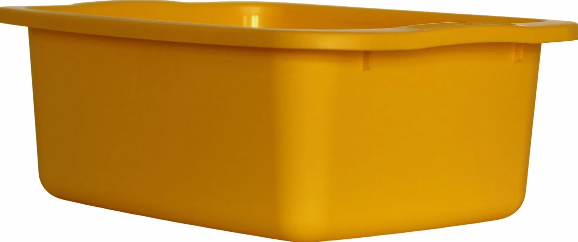 Macchiavelli catino rettangolare giallo 10L plastica vaschetta multiuso 42x31x15,5 cm