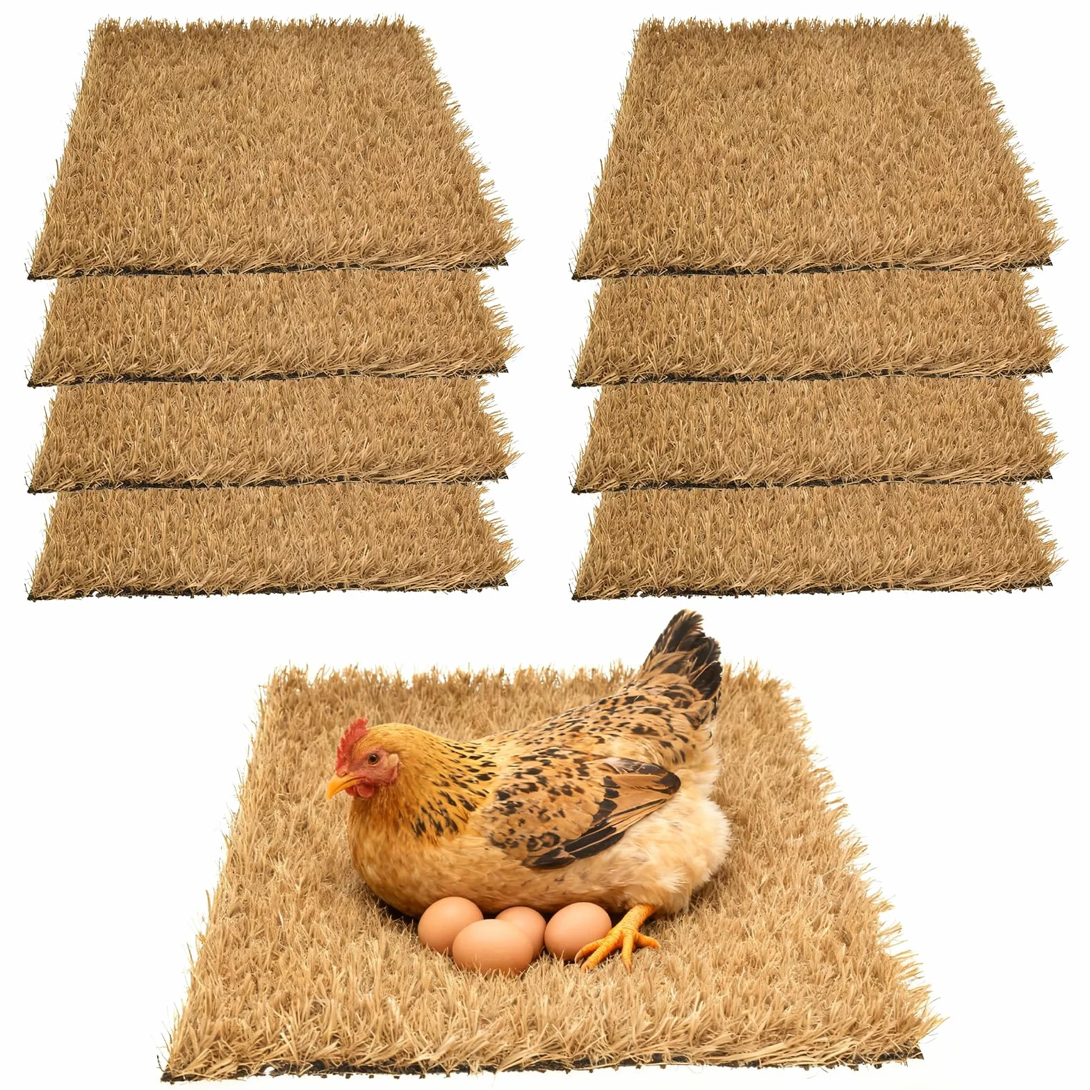 Inserti per nido di pollo 30x30 cm riutilizzabili set da 8