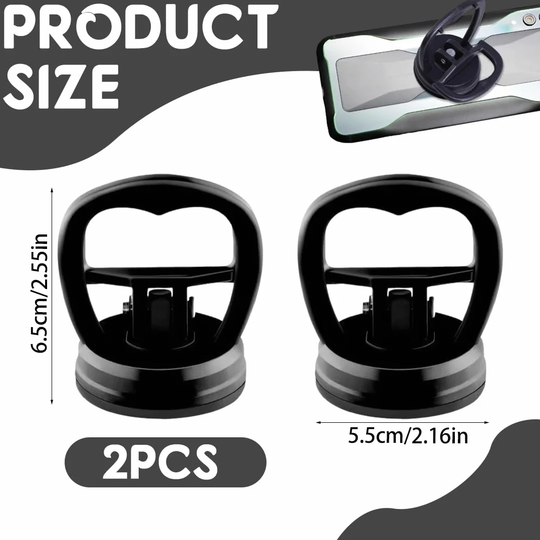 Ventosa Per Carrozzeria Auto 2 Pezzi, Kit Riparazione Ammaccature Con Ventosa Forte Nero, Estrattore Per Rimuovere Ammaccature Rapidamente Misura Standard