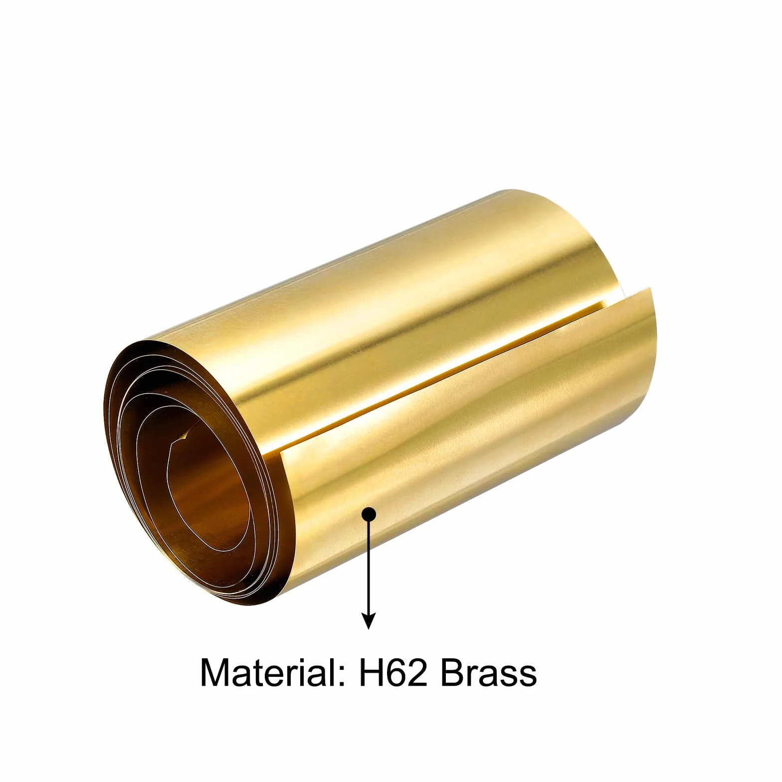 QUARKZMAN Rotolo di Lamiera in Ottone, 2000mm x 100mm x 0,01mm per Artigianato, Riparazioni Elettriche, Messa a Terra