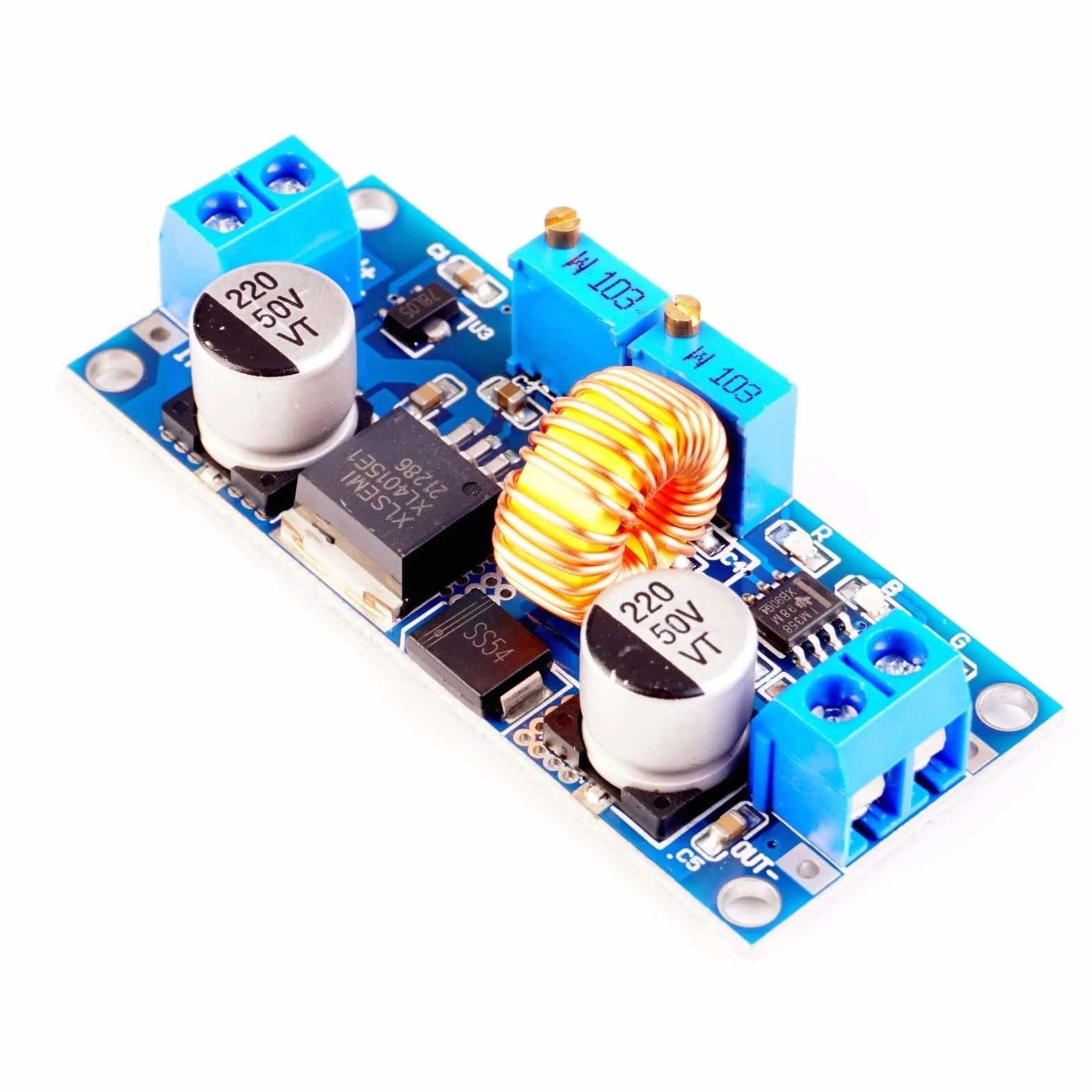 XL4015 LAOMAO Convertitore DC-DC Buck Convertitore di tensione ajustable 5A 8-36V a 1,25-32V Modulo di alimentazione Compatibile con Arduino Raspberry Pi