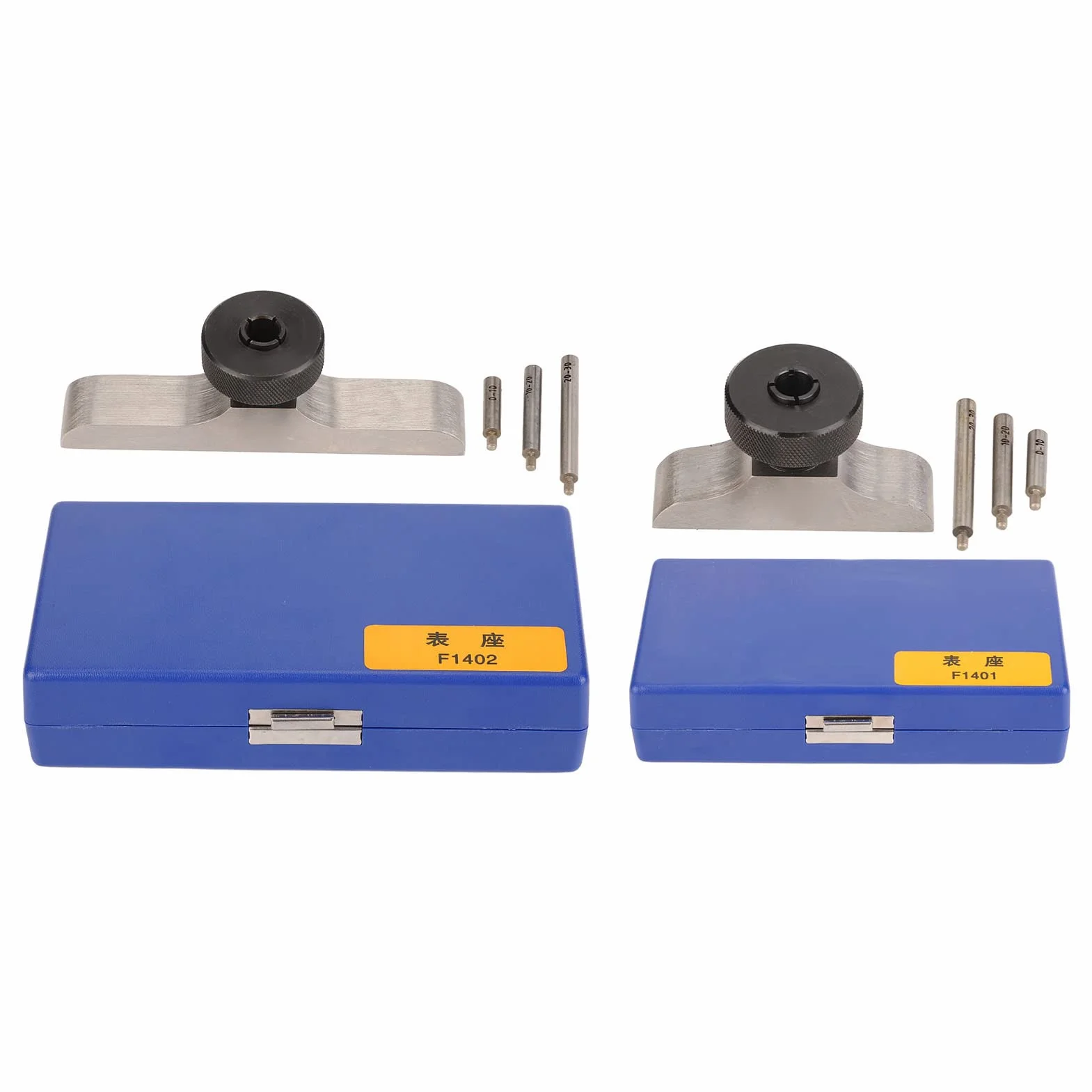 Supporto per Misuratore di Profondità in Acciaio Inossidabile, Base per Comparatore con 3 aste di prolunga 103x17mm