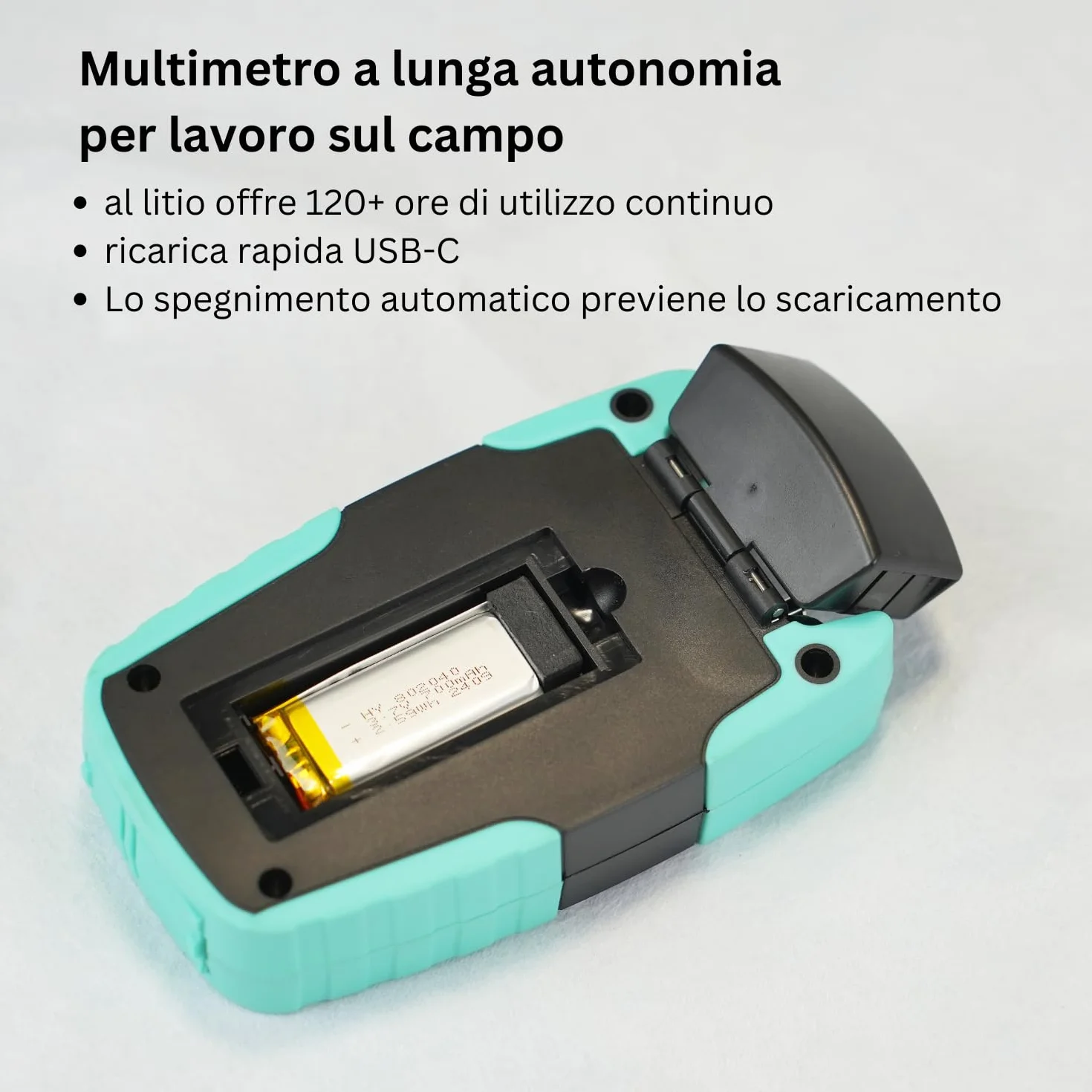 TM530 Tester per fibra ottica Misuratore di potenza ottico 4-in-1 con batteria ricaricabile, power meter fibra ottica multifunzionale con localizzatore visivo dotato di VFL RJ45 luce LED