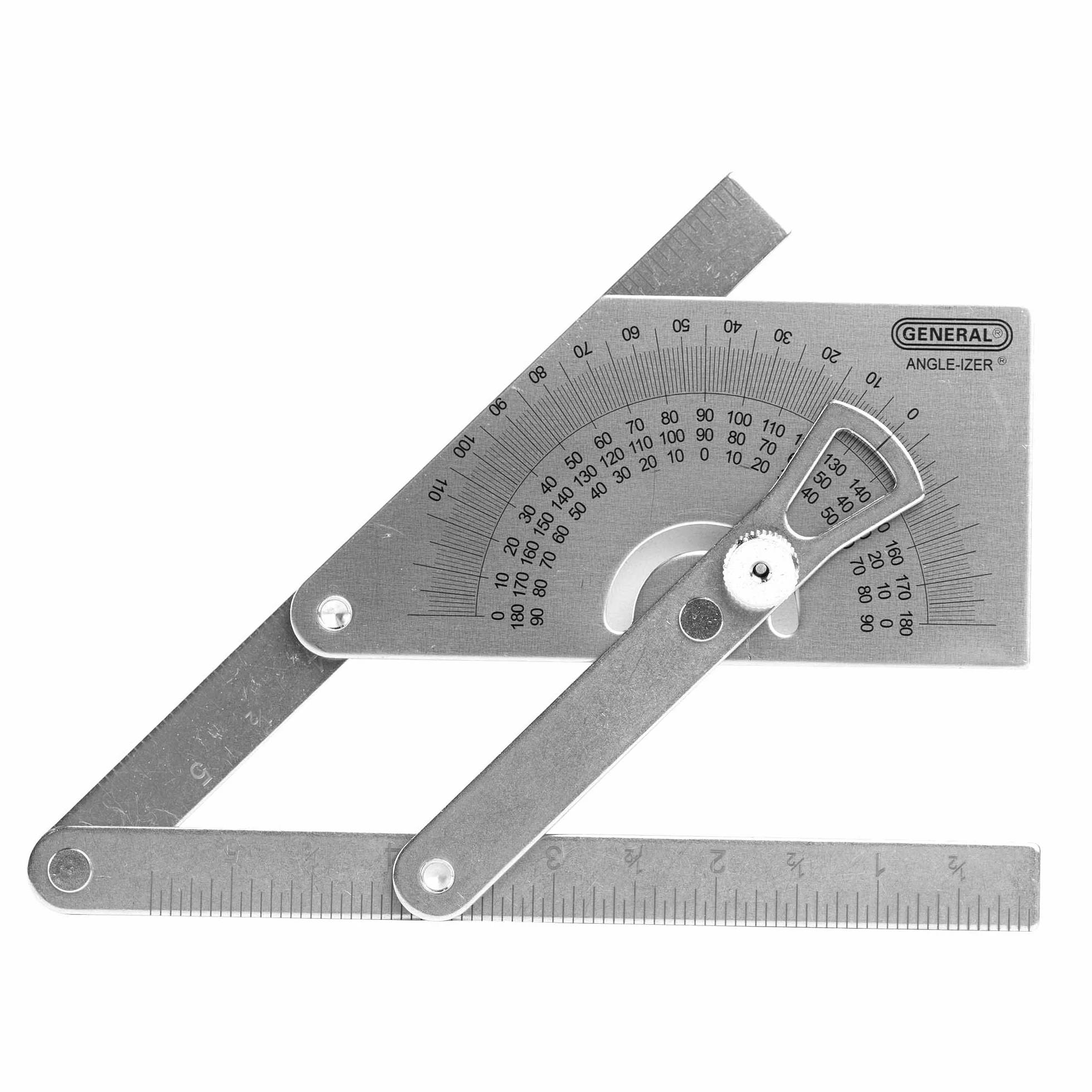 General Tools Goniometro e cercatore angolare #39, acciaio inox, 0°-180°