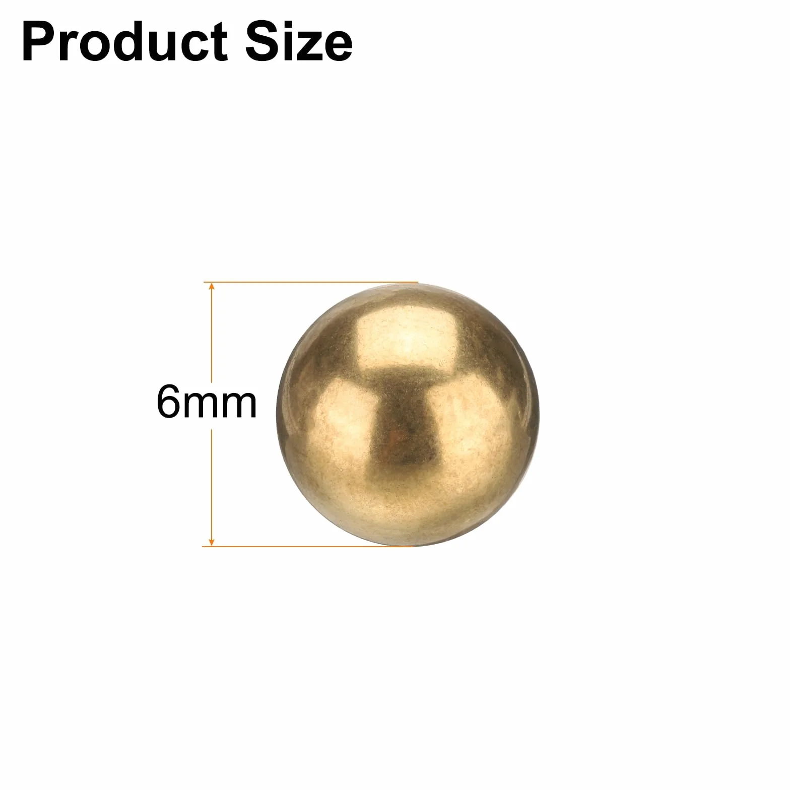 QUARKZMAN 100 Pz 6 mm Sfere di Cuscinetti Ottone H62 G100 Sfere di Precisione per Sfere Industriali, Macchinari, Automobilistici e Fai da Te