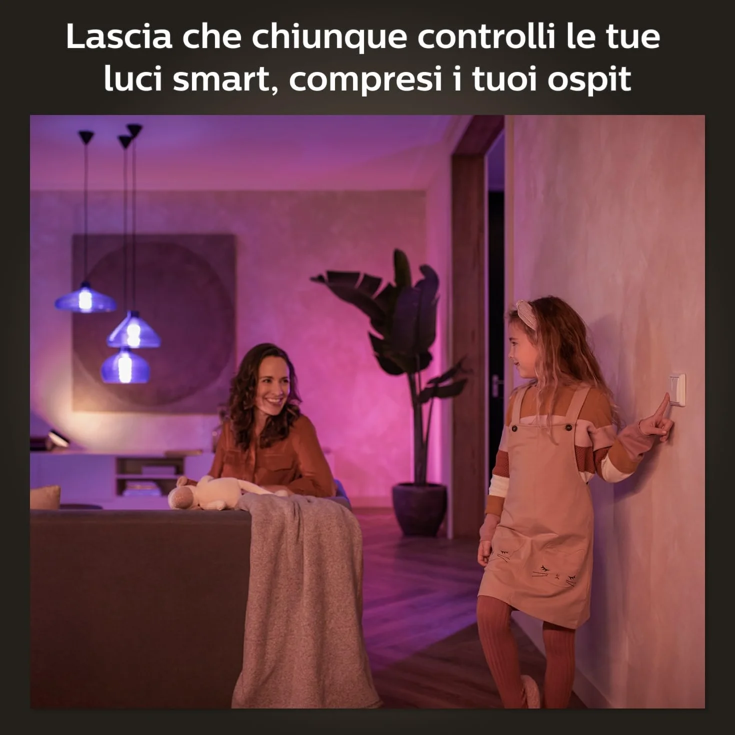 Philips Hue Wall Switch Module, Modulo Interruttore a Parete, Controllo Illuminazione Smart, Bianco