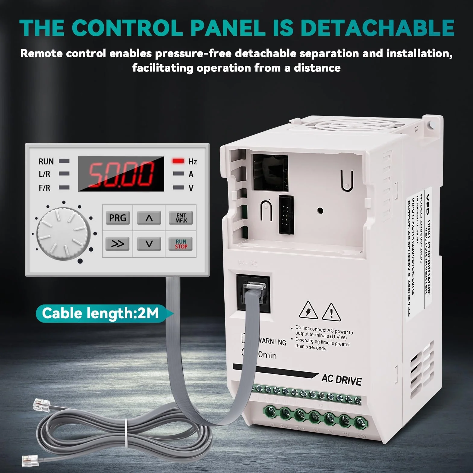 Inverter 220 380 Convertitore di Frequenza Trifase Frequency Converter VFD Monofase 220V Ingresso a Trifase 380V Uscita per Controllo Velocità CNC Motore Mandrino 2.2KW