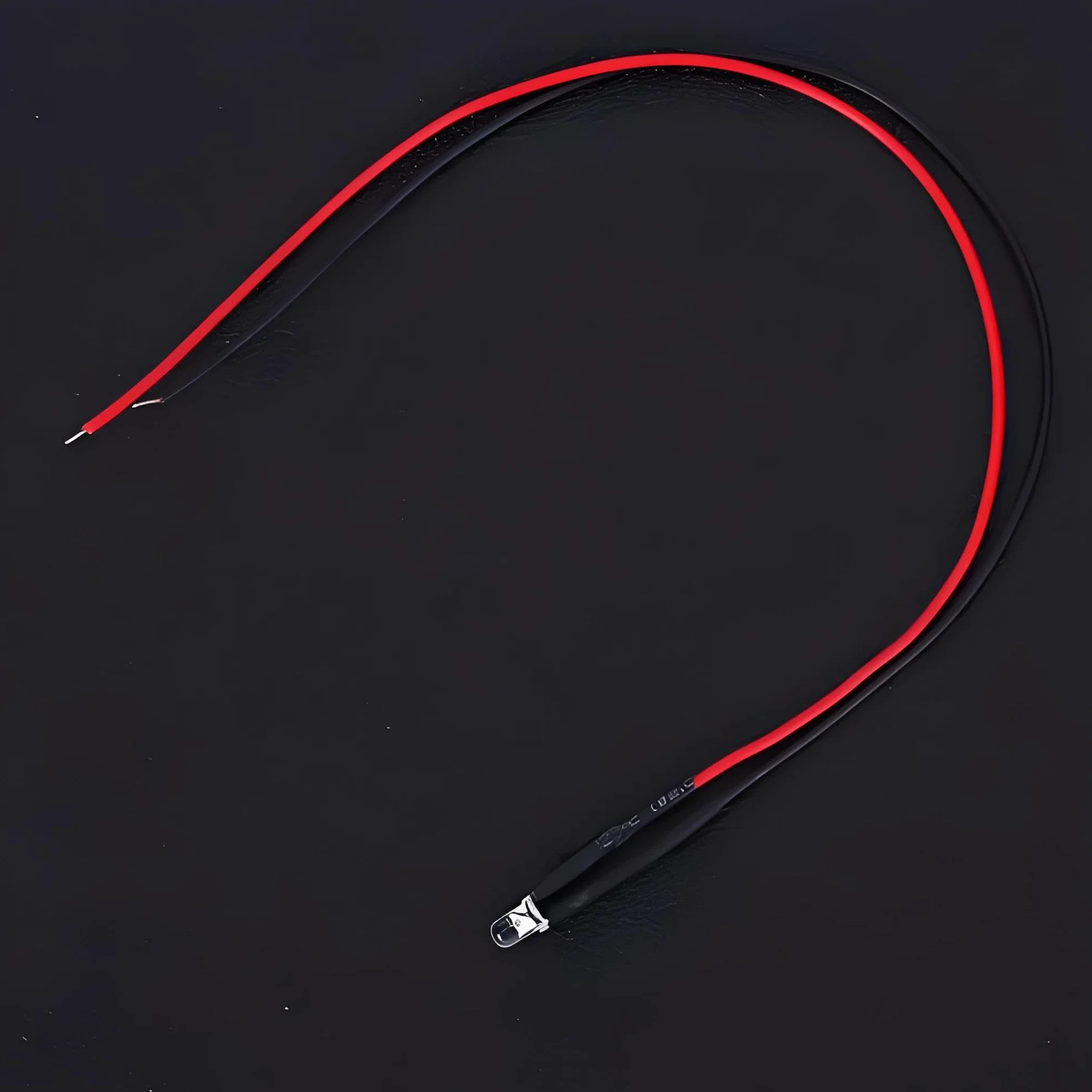 Fafeicy 50 Pezzi Diodi LED Cablato Emissione 5-12V 3mm 0.06W Luminosa Testa Tonda Luce Bianca Calda