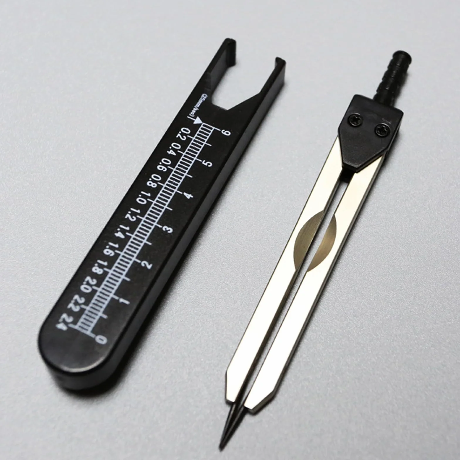 Compasso Divisore di Misurazione Pinze 0-2.4" Righello per Allattamento ECG Calibri Elettrocardiogramma Drafting