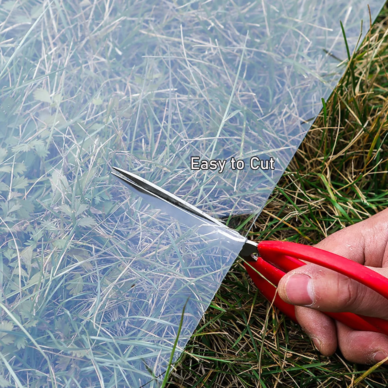 Pannelli Policarbonato Trasparente,Lastra di Copertura in Plastica Spesse 1mm,Fogli in Acrilico UV Impermeabili,per Serra Giardino Tettoia Esterno Tetto,Facili Tagliare (0.6m x 1m)