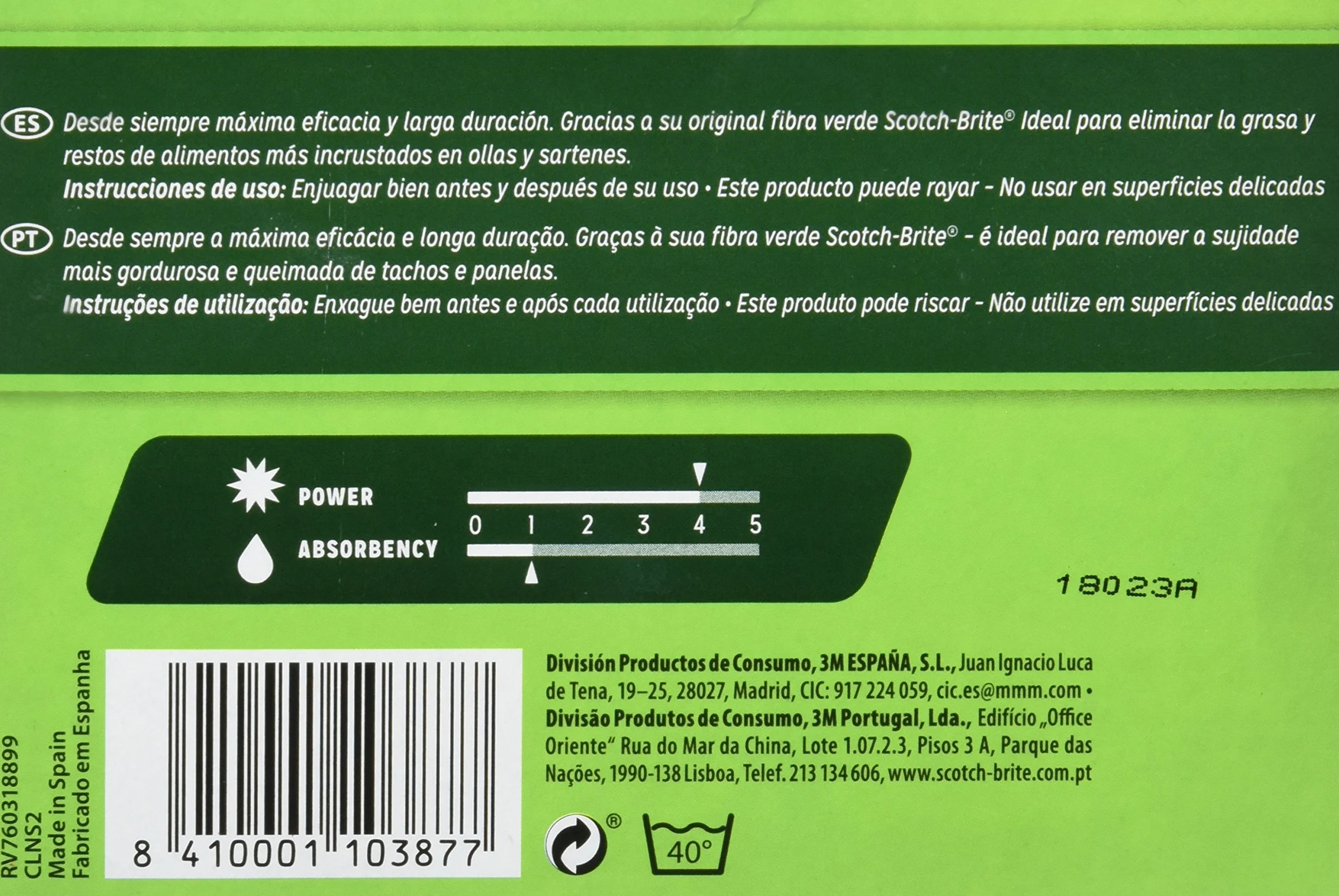 Scotch-Brite SALVAUÑAS Verde Duplo – 2 Spugne
