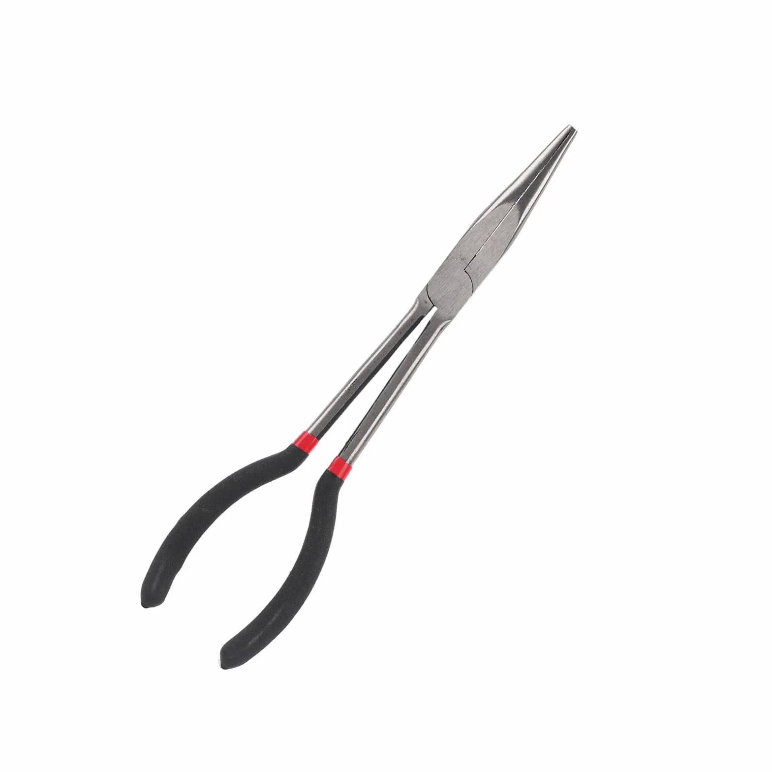 Pinza a Punta a Naso Lungo con Manico a Non Slip per la Riparazione - Kit Pinza a Naso Ad Ago in Acciaio