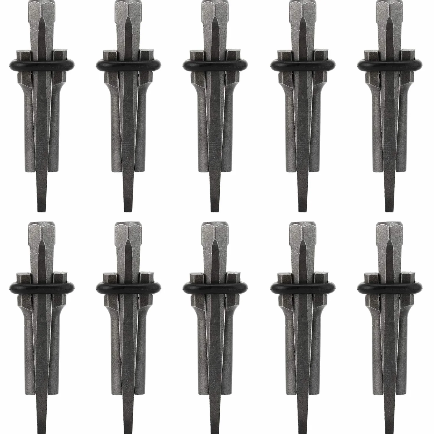 Homtone 16mm Cuneo di granito 10 Set, 5/8 Spina Cuneo Piuma Spessori Calcestruzzo Marmo Granito Pietra Roccia Splitting Utensili