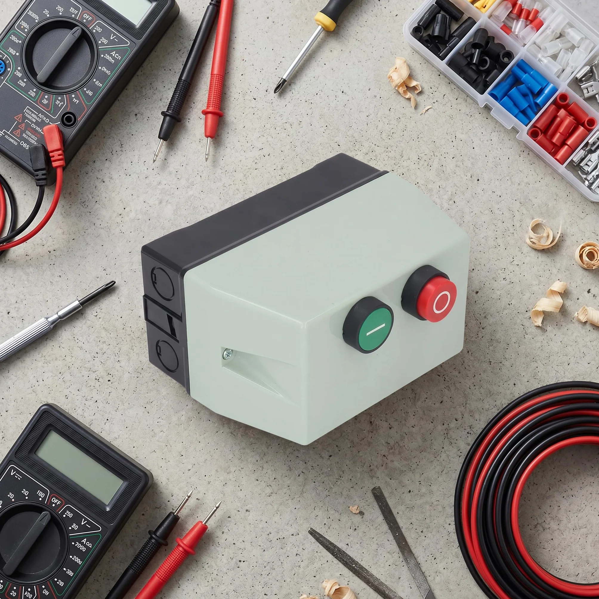 Interruttore Monofase Avviamento Motore Elettrico Magnetico IP55 Protezione Motore Impermeabile Scatola Interruttore Magnetica Monofase 220 230 V 3 Fasi 380 400 V