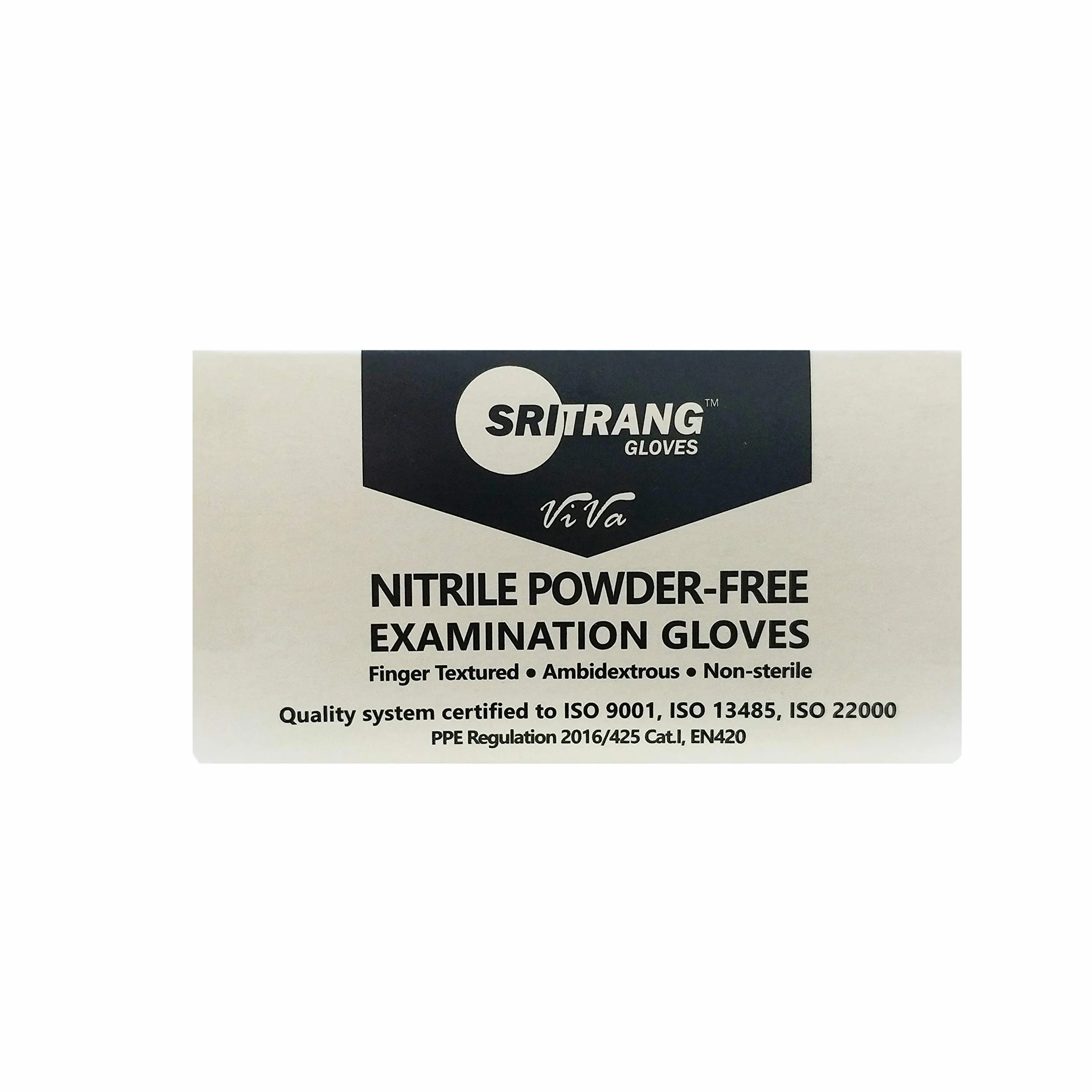 Guanti usa e getta in nitrile misura XL nero