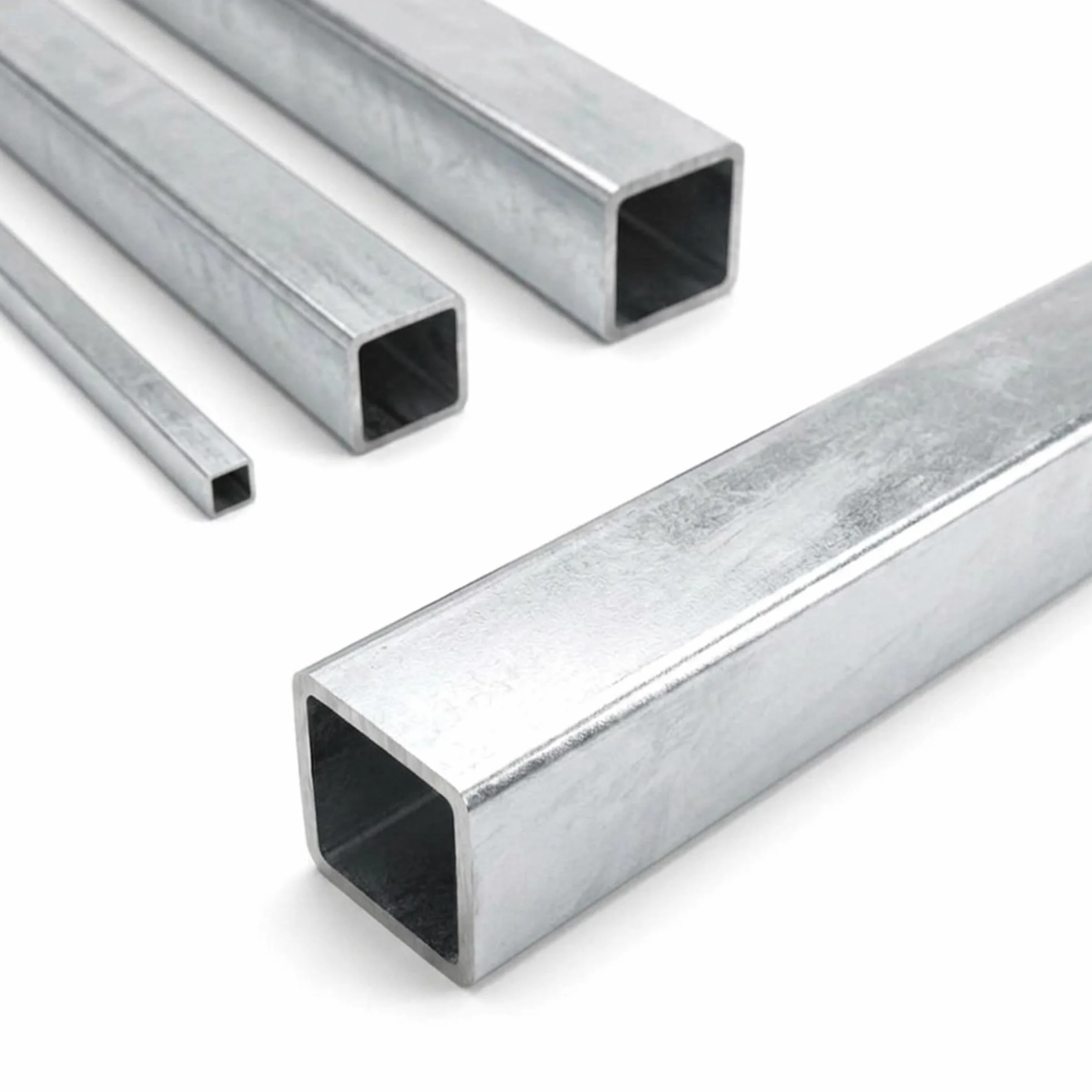 Tubolare ferro quadro zincato 40x40x2mm Barra 3 metri Profilo acciaio zincato carpenteria