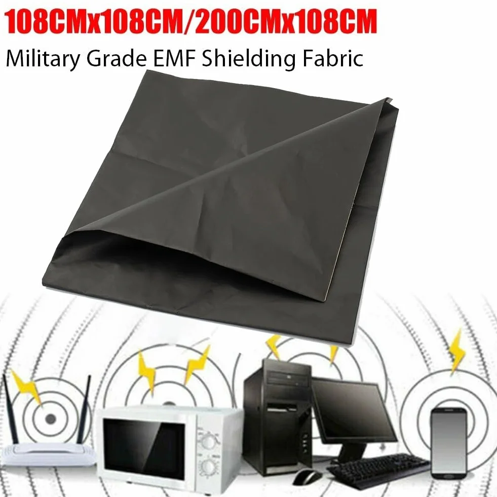 Tessuto schermante EMF RFID, protezione anti-radiazioni militare, 1 m x 1 m