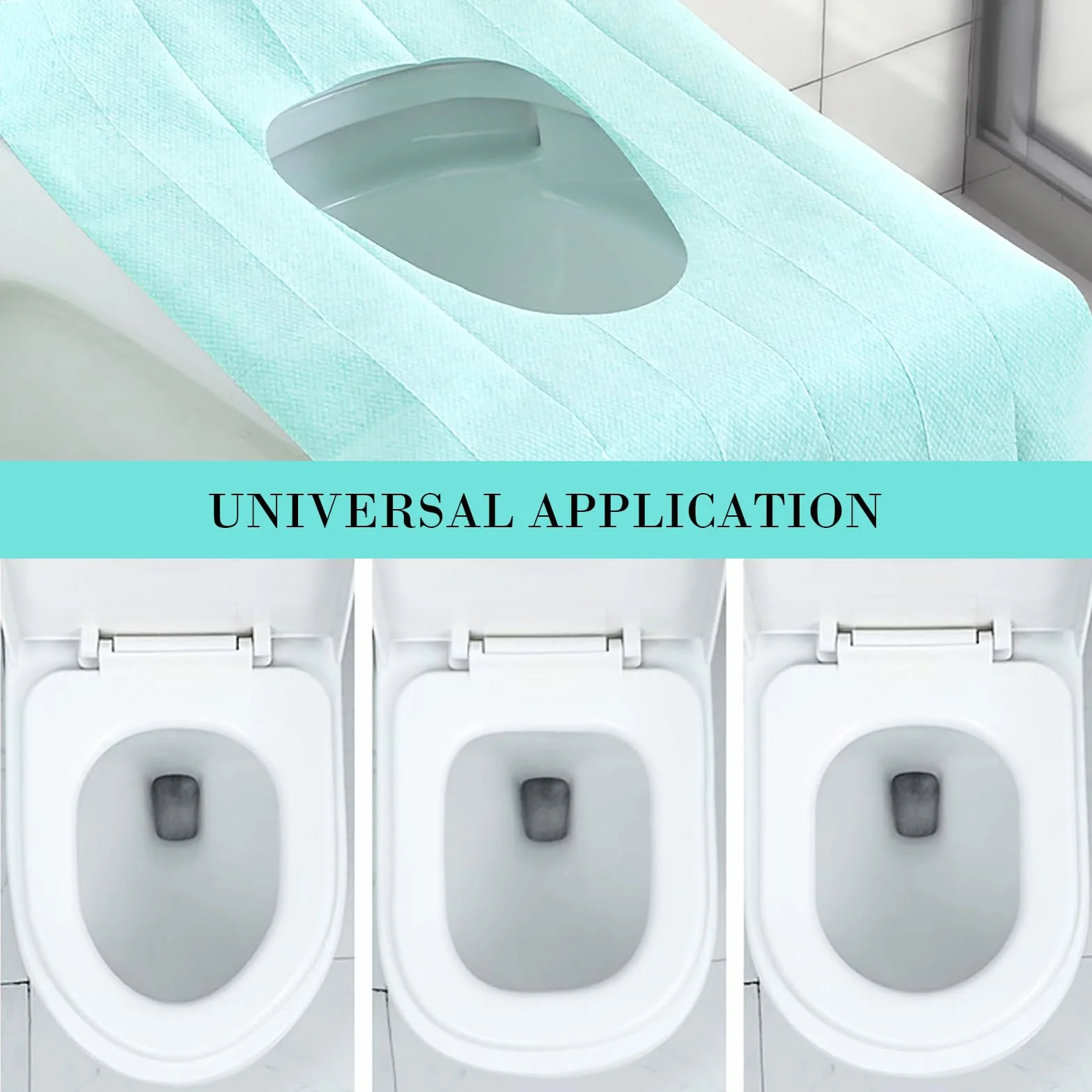 Copri Water WC USA e Getta Set 50 Copriwater Tavoletta WC Tessuto Non Tessuto Igienico