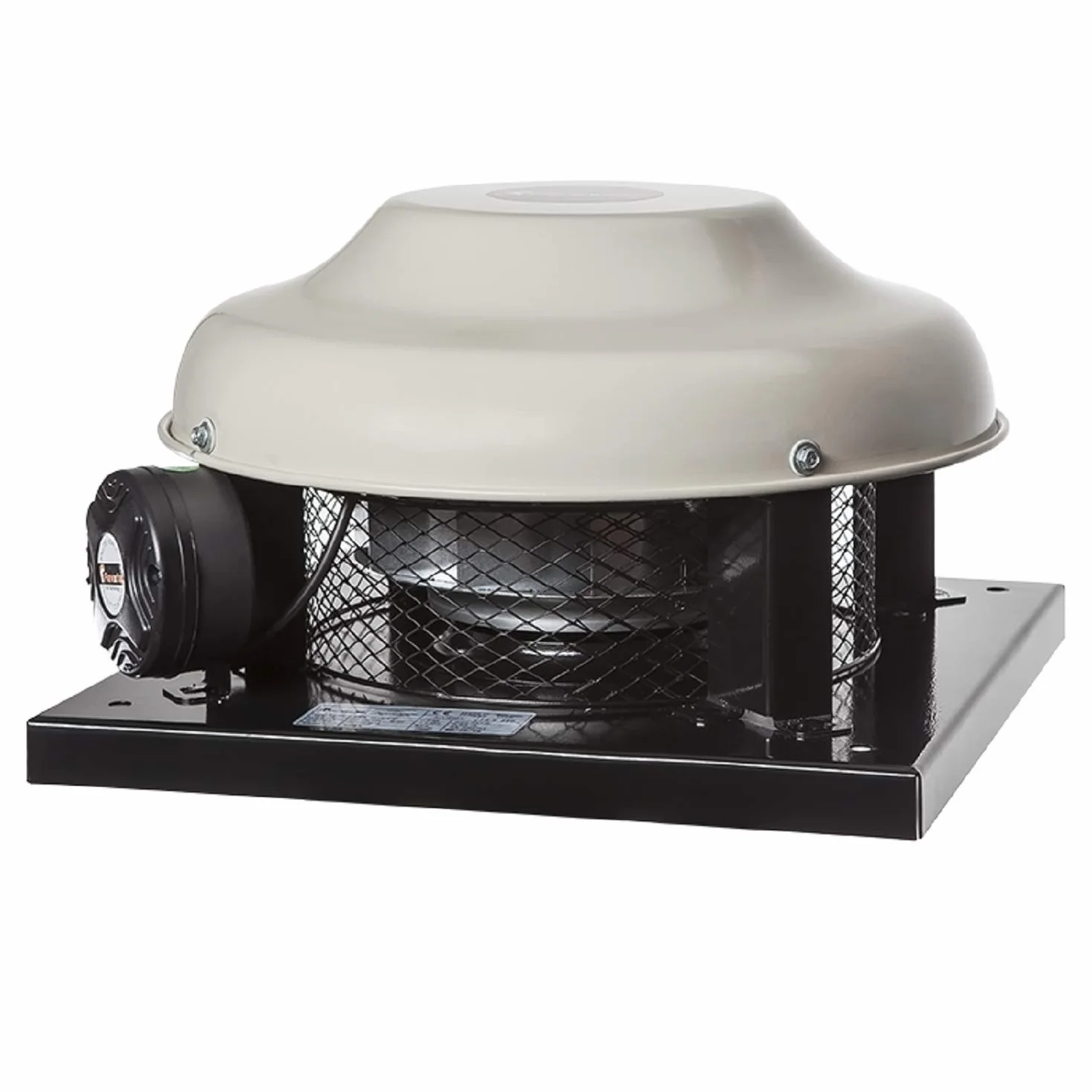 CF-250 ventilatore centrifugo da tetto per camino, cappa aspirante a fungo con asse radiale, industriale